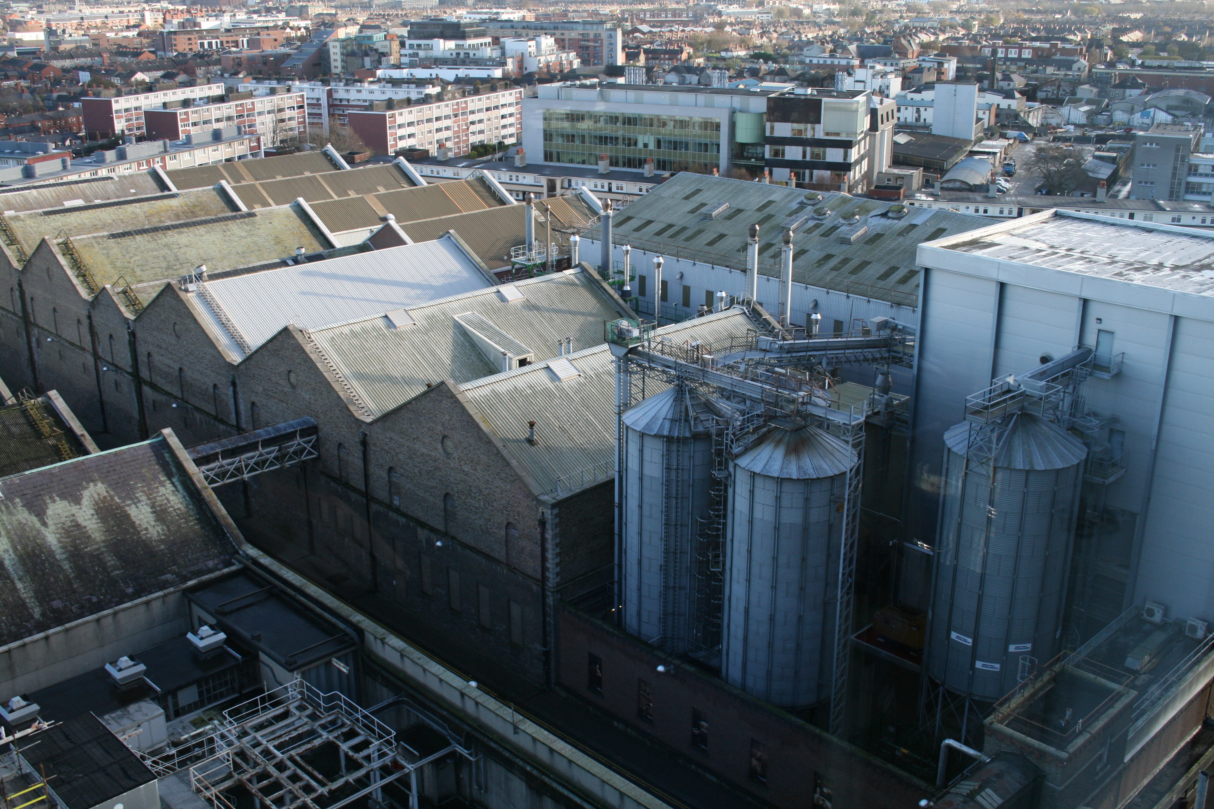 Another view of the Guinness Brewery from the Gravity Bar.