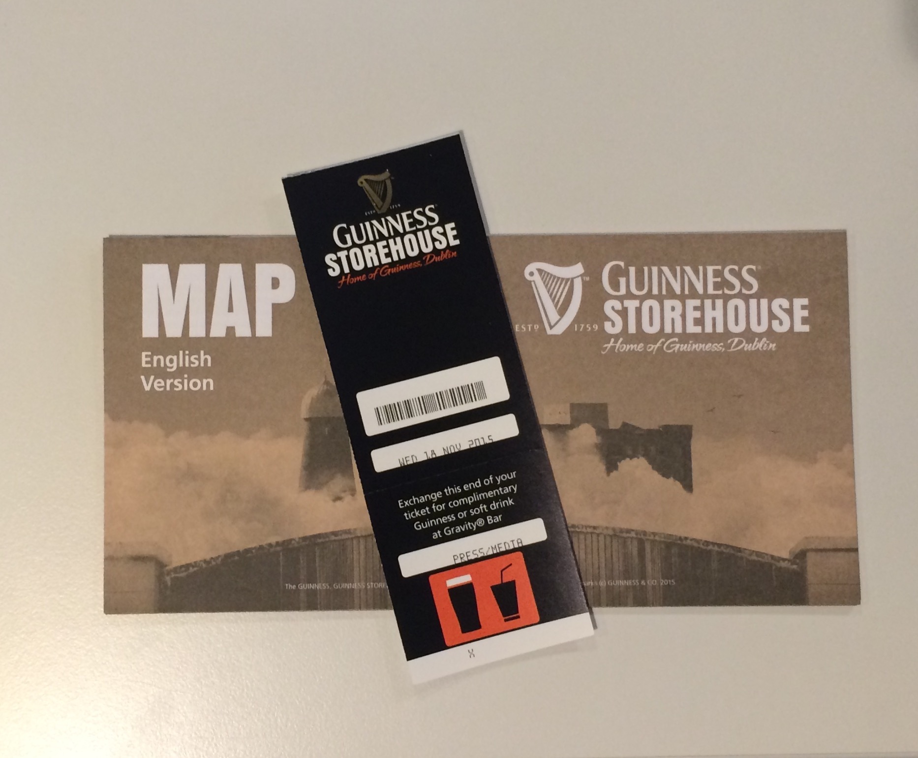 Ready to conquer the Guinness Storehouse.