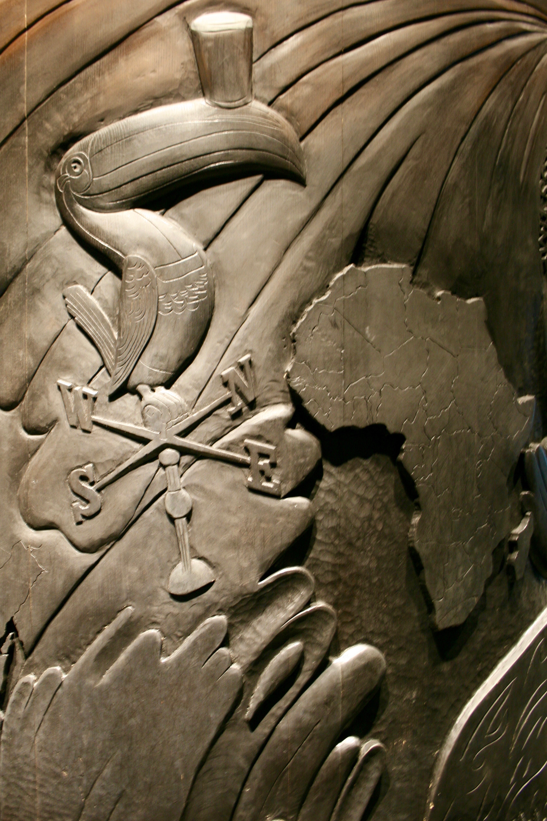 The famous Guinness Toucan on the Guinness advertising sculpture at the Guinness Storehouse.