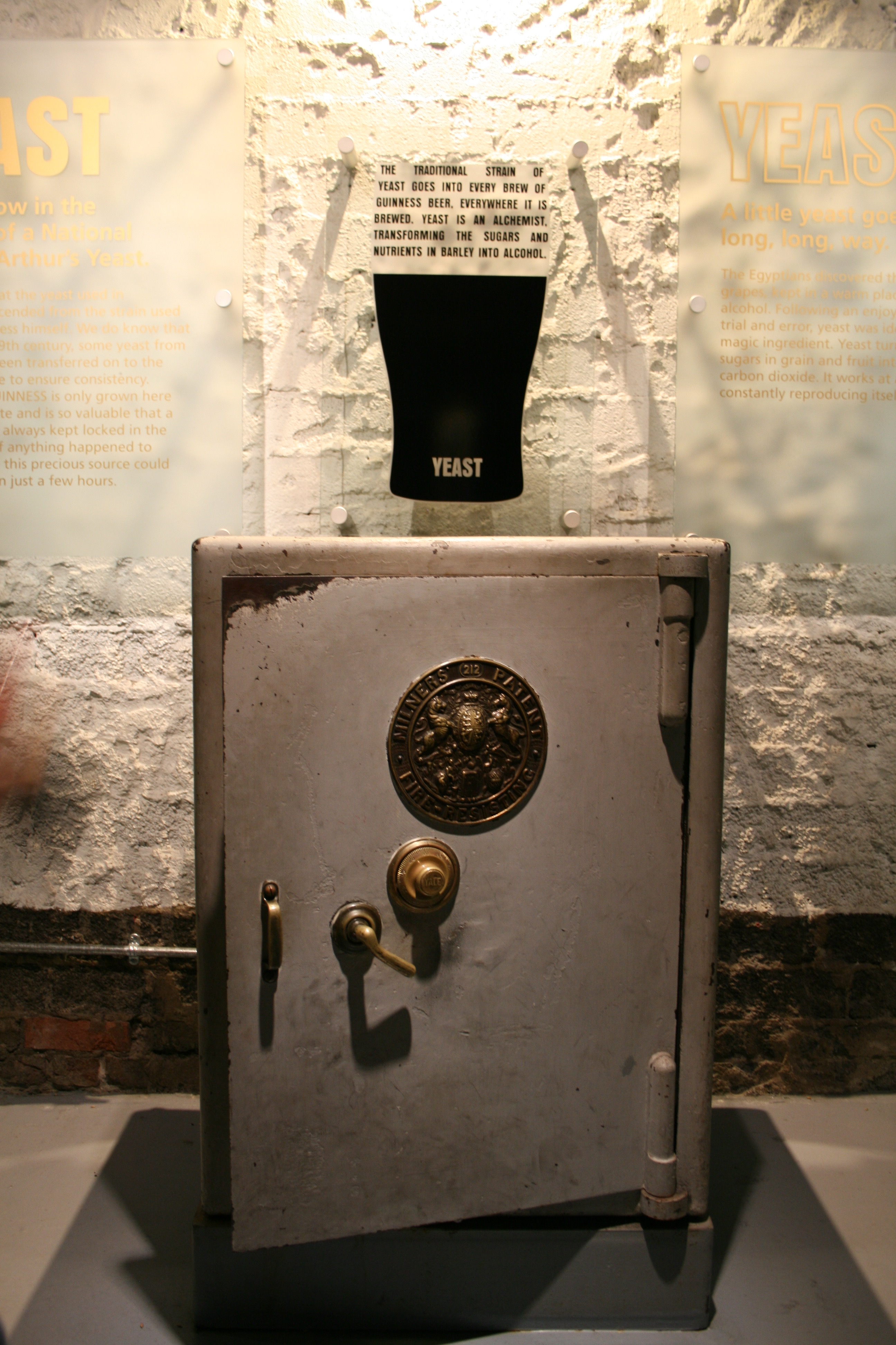 The vault that holds the Guinness Yeast inside the Guinness Storehouse.