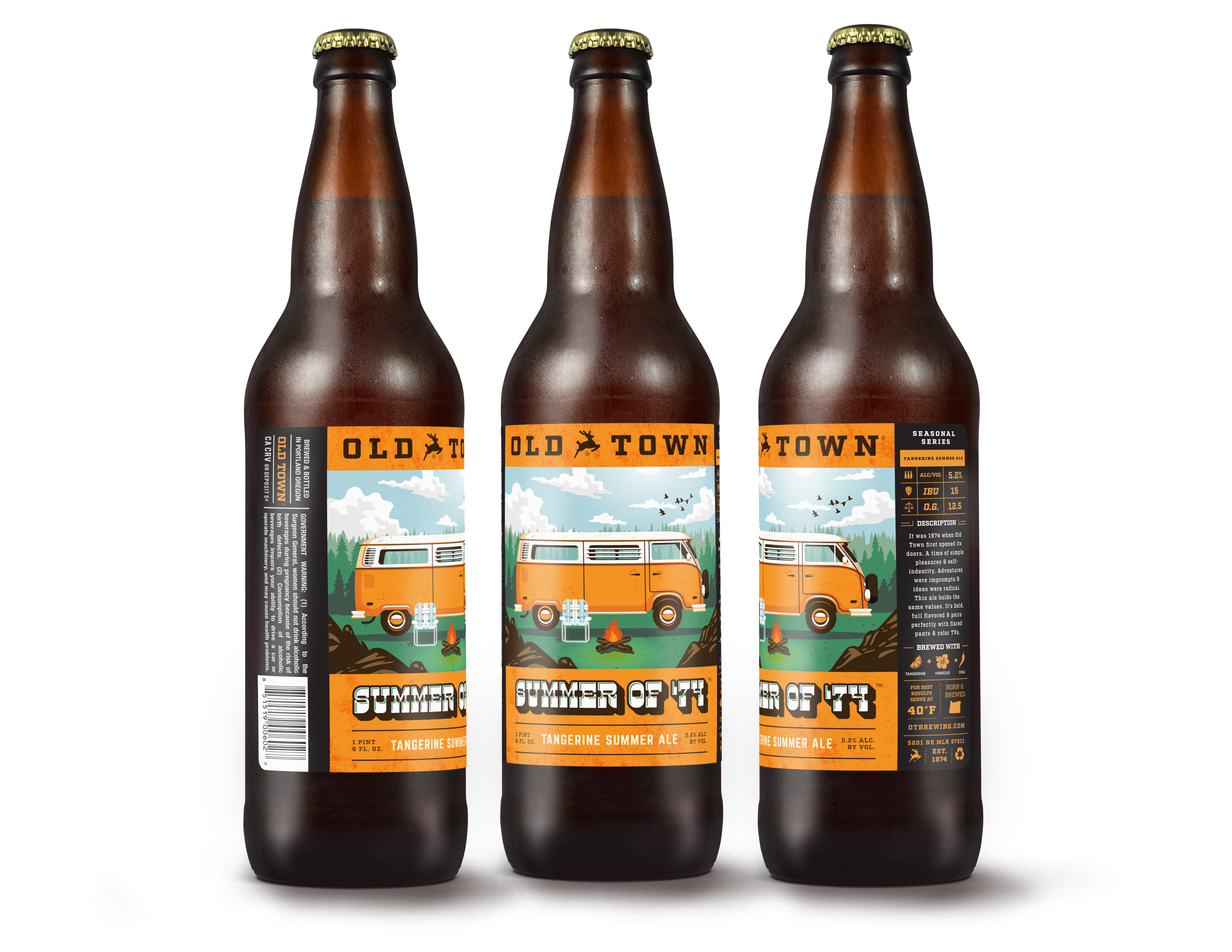 Old Town Brewing Summer of ‘74 Bottle