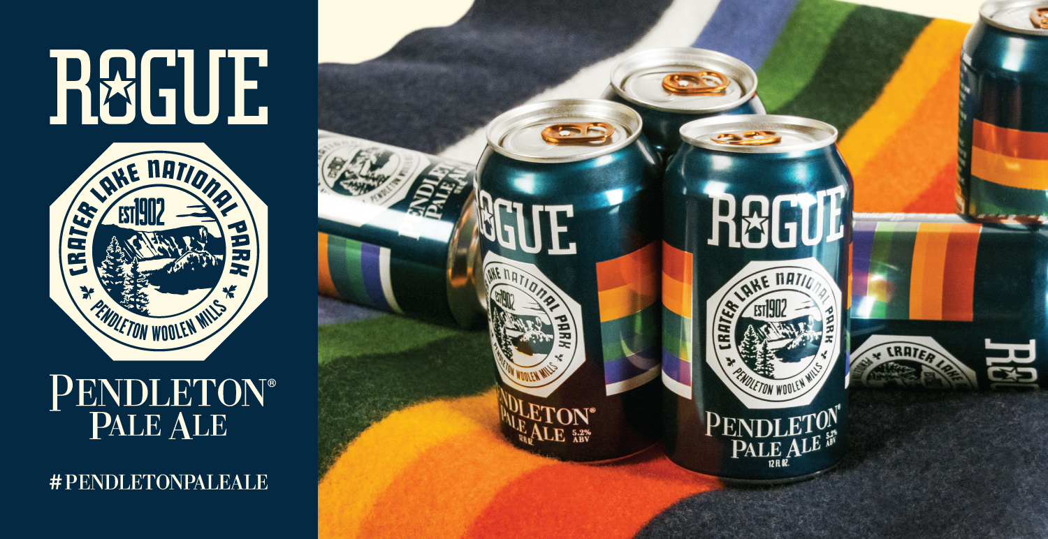 Rogue Collides with Pendleton Woolen Mills on Pendleton Pale Ale. (image courtesy of Rogue Ales)