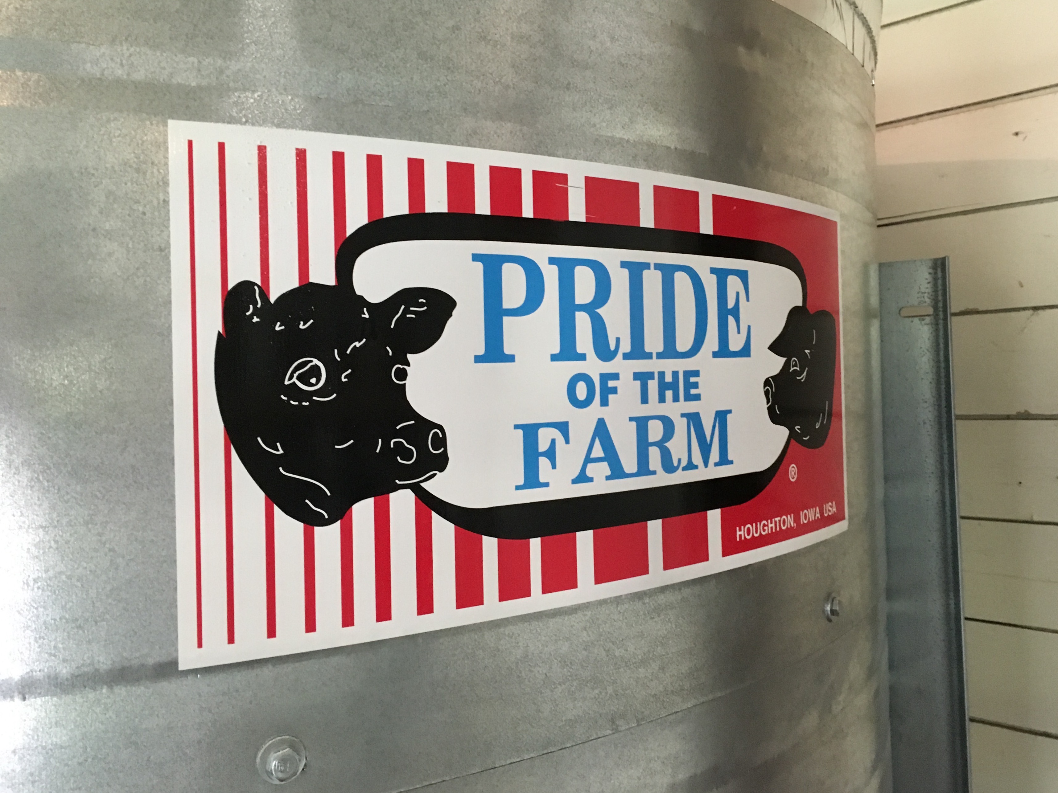 Its the "Pride of the Farm" grain bin at Wolves & People Farmhouse Brewery.