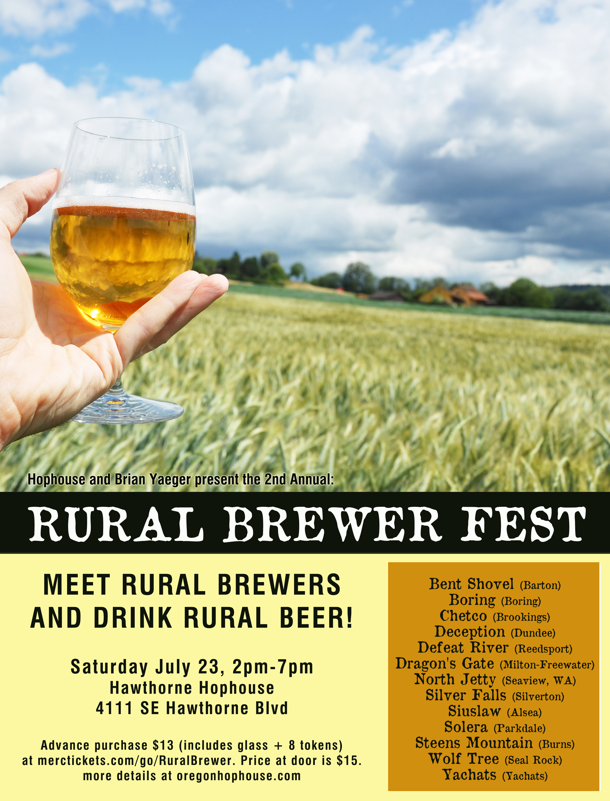 2nd Annual Rural Brewer Fest Flyer