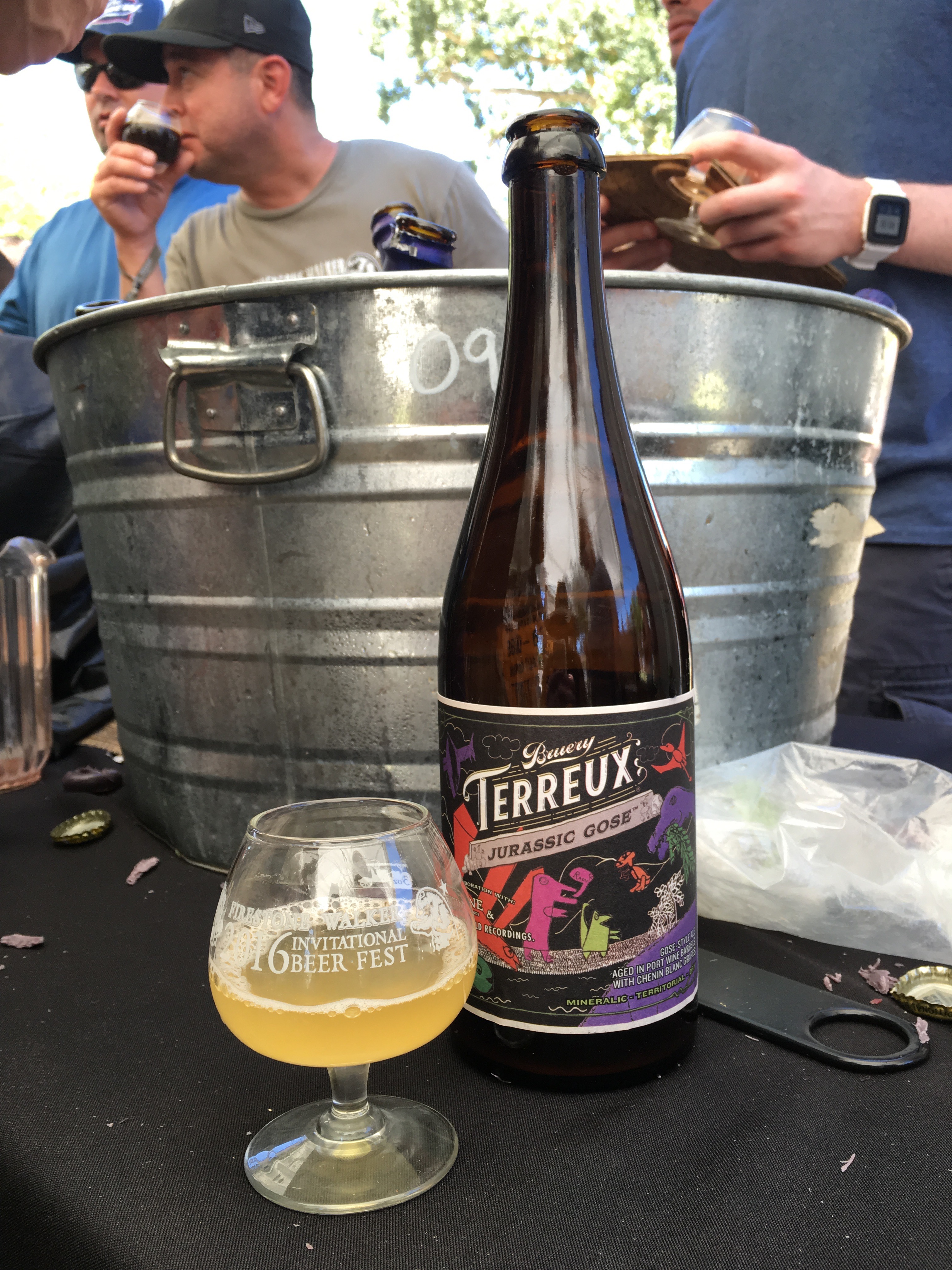 A perfect beer on warmer days, Brewery Terreux and its Jurassic Gose during the 2016 Firestone Walker Invitational Beer Fest.