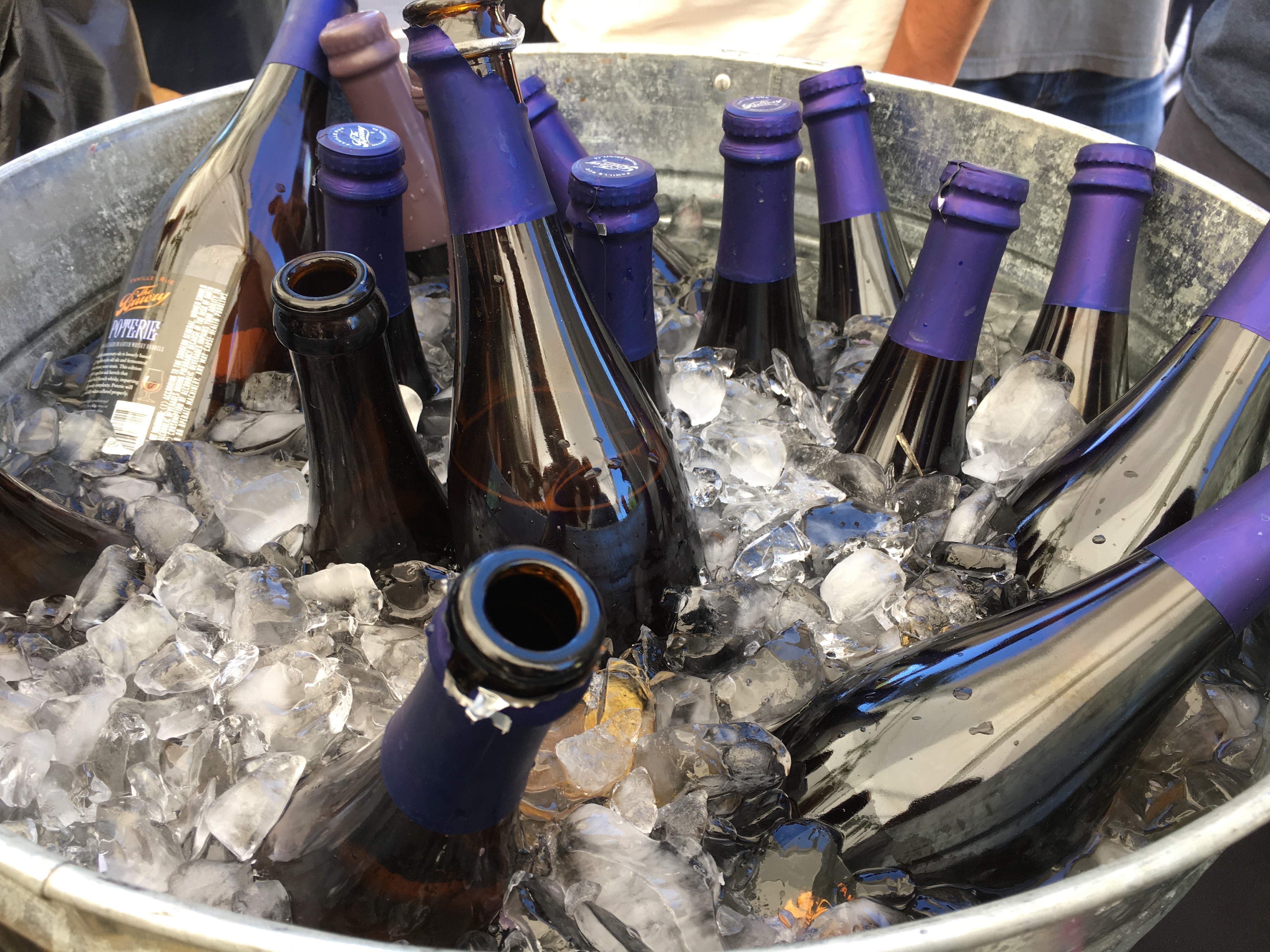 Bottles of many rare offerings from The Bruery during the 2016 Firestone Walker Invitational Beer Fest.