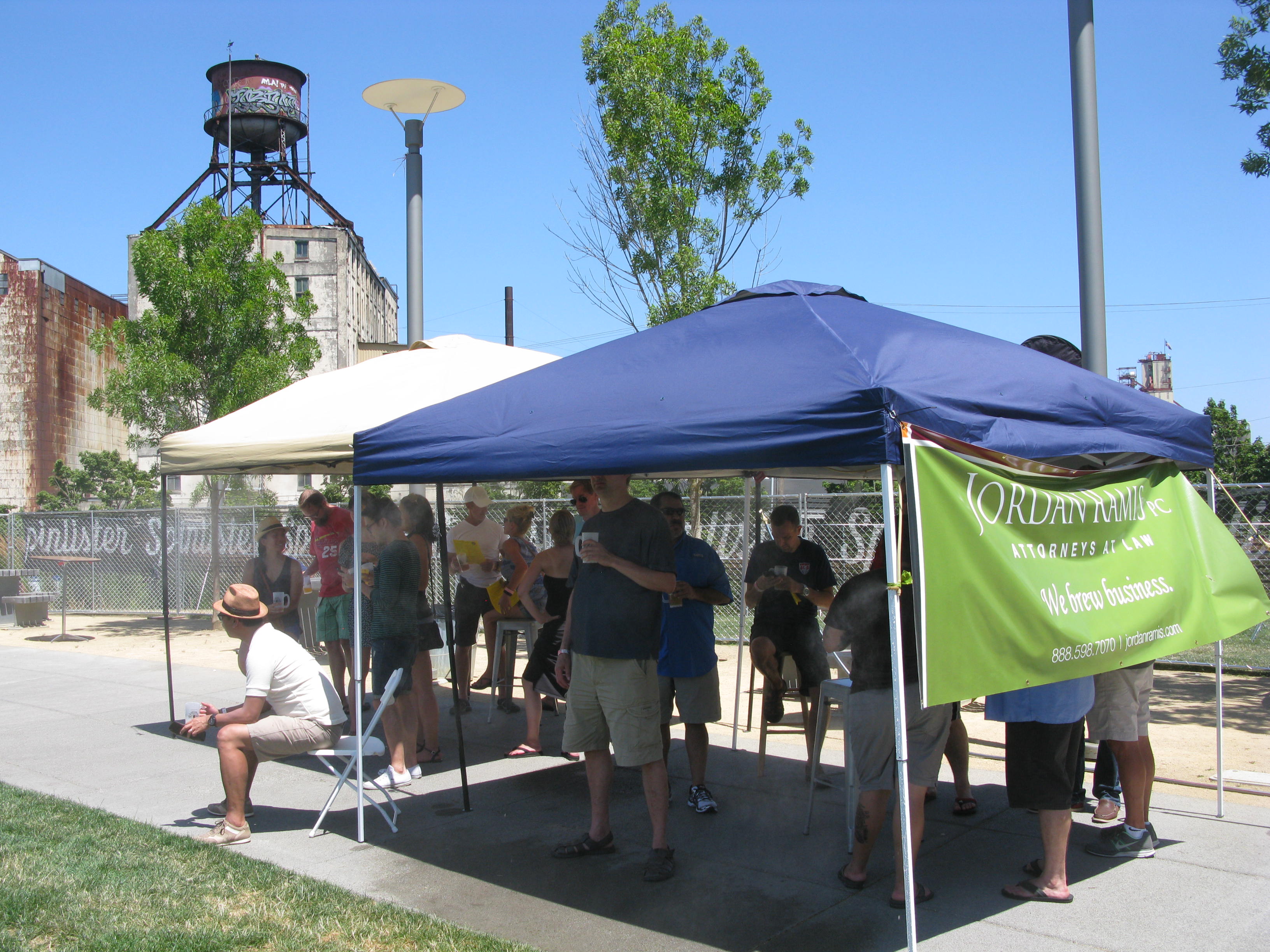 Cooling tents at the inaugural Portland Craft Beer Fest in 2015. (FoystonFoto)