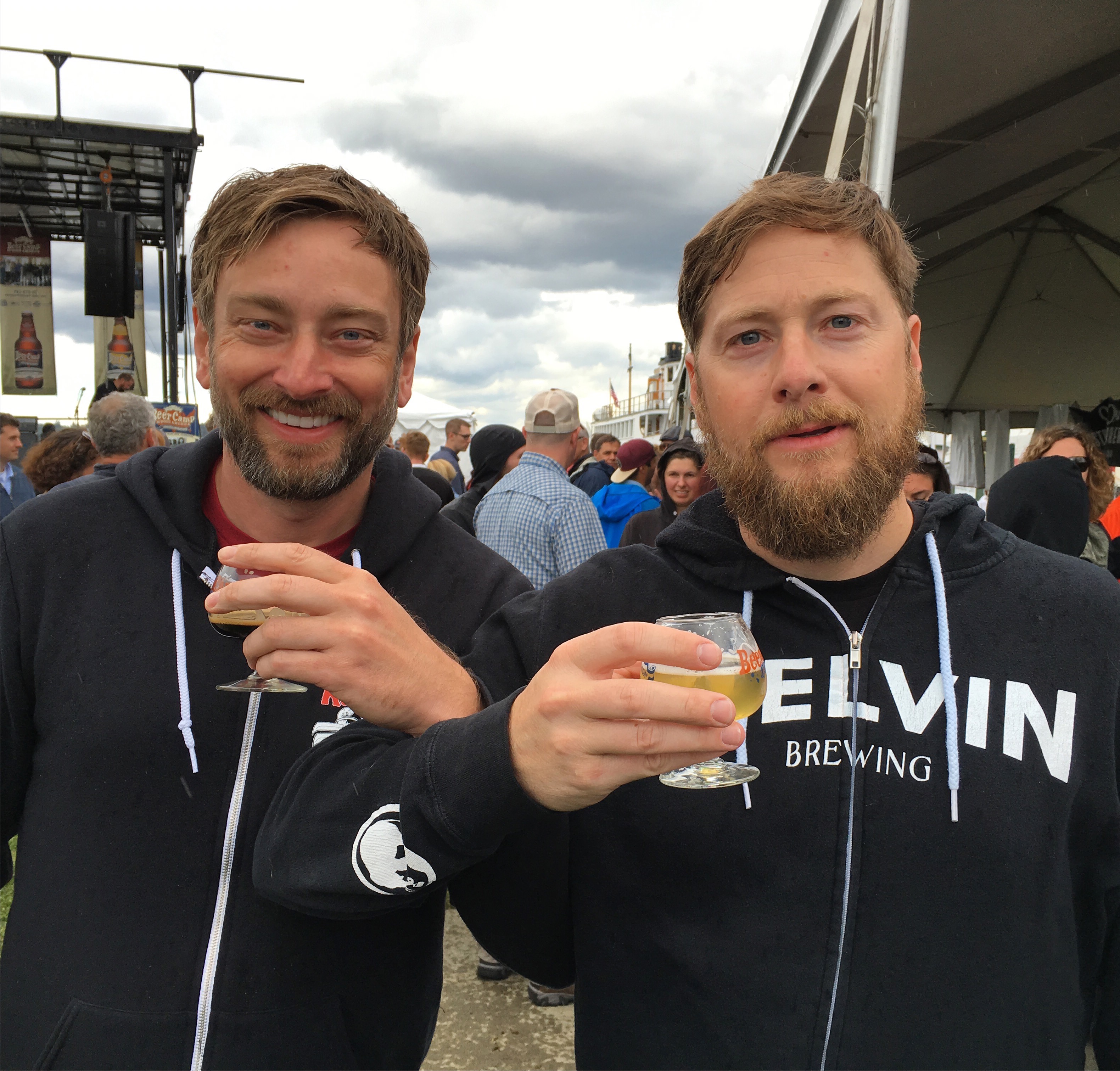 Double Jeremy's with Jeremy Lewis of Roscoe's and Jeremy Tofte of Melvin Brewing at Sierra Nevada Beer Camp Across America Festival in Seattle. (photo by D.J. Paul)