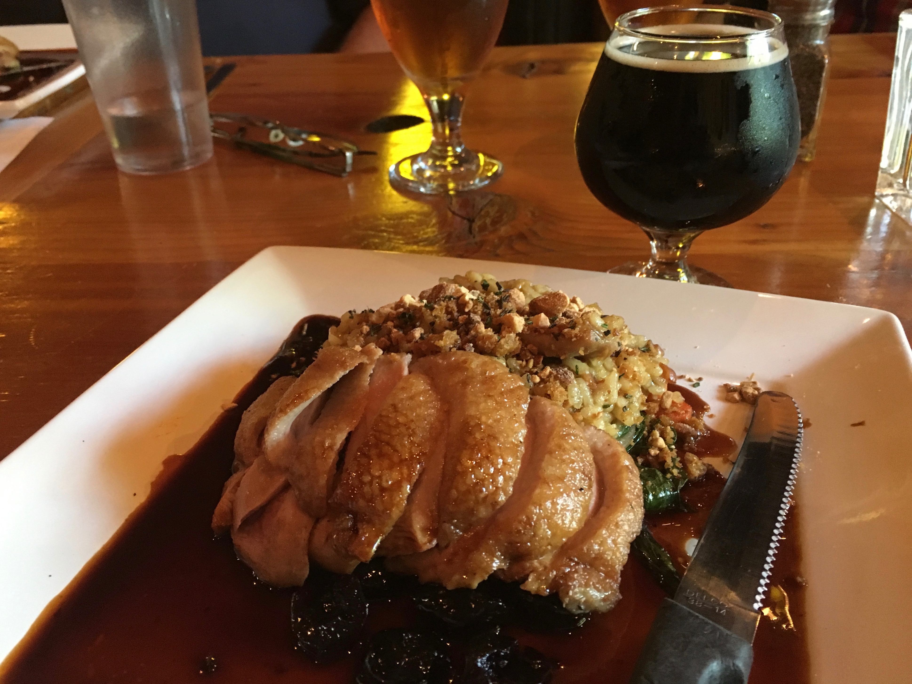 Fifth course will feature this pan seared duck breast. (photo by D.J. Paul)