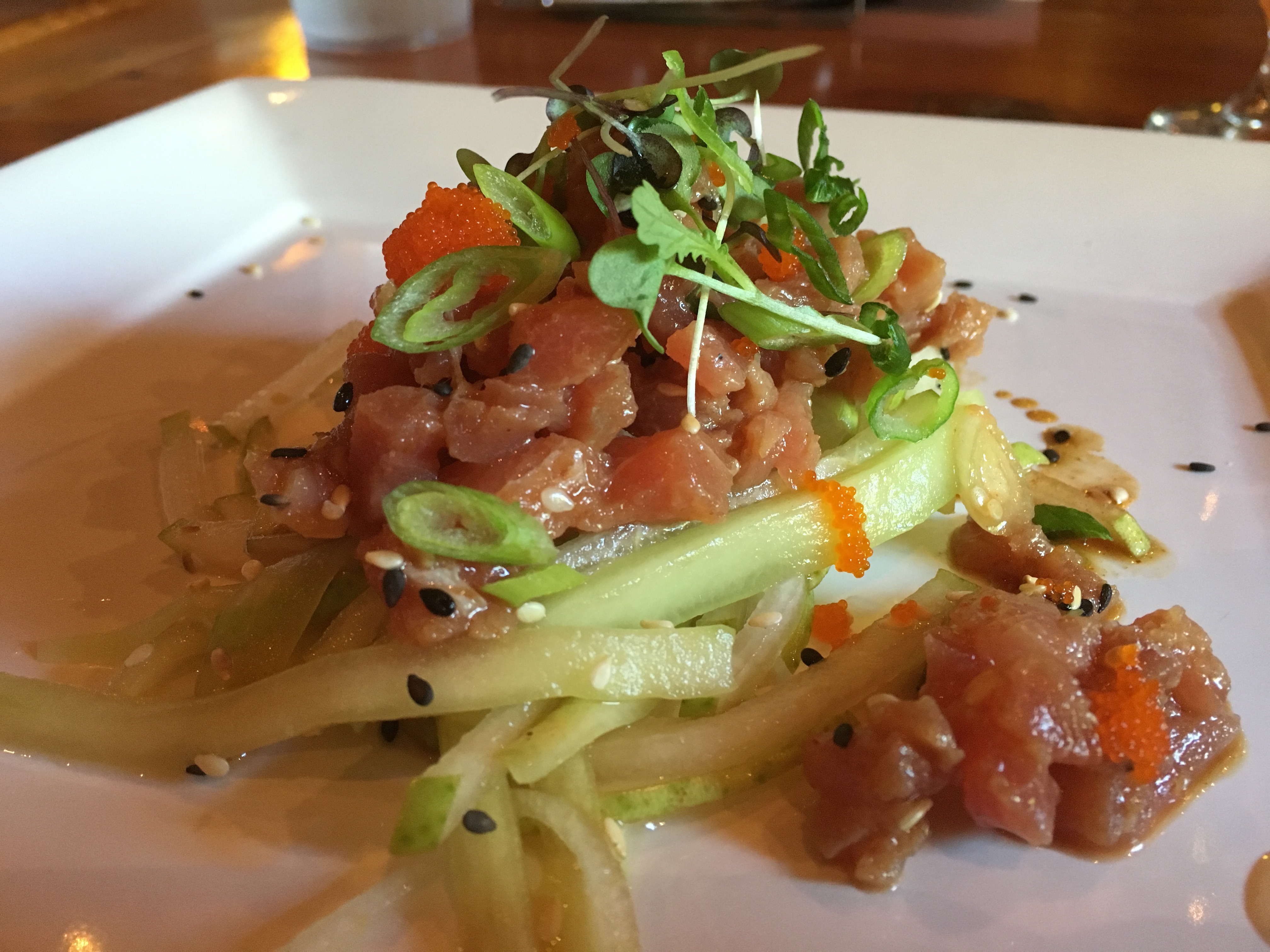 First course will feature this Yellow Fin Ahi Tuna. (photo by D.J. Paul)