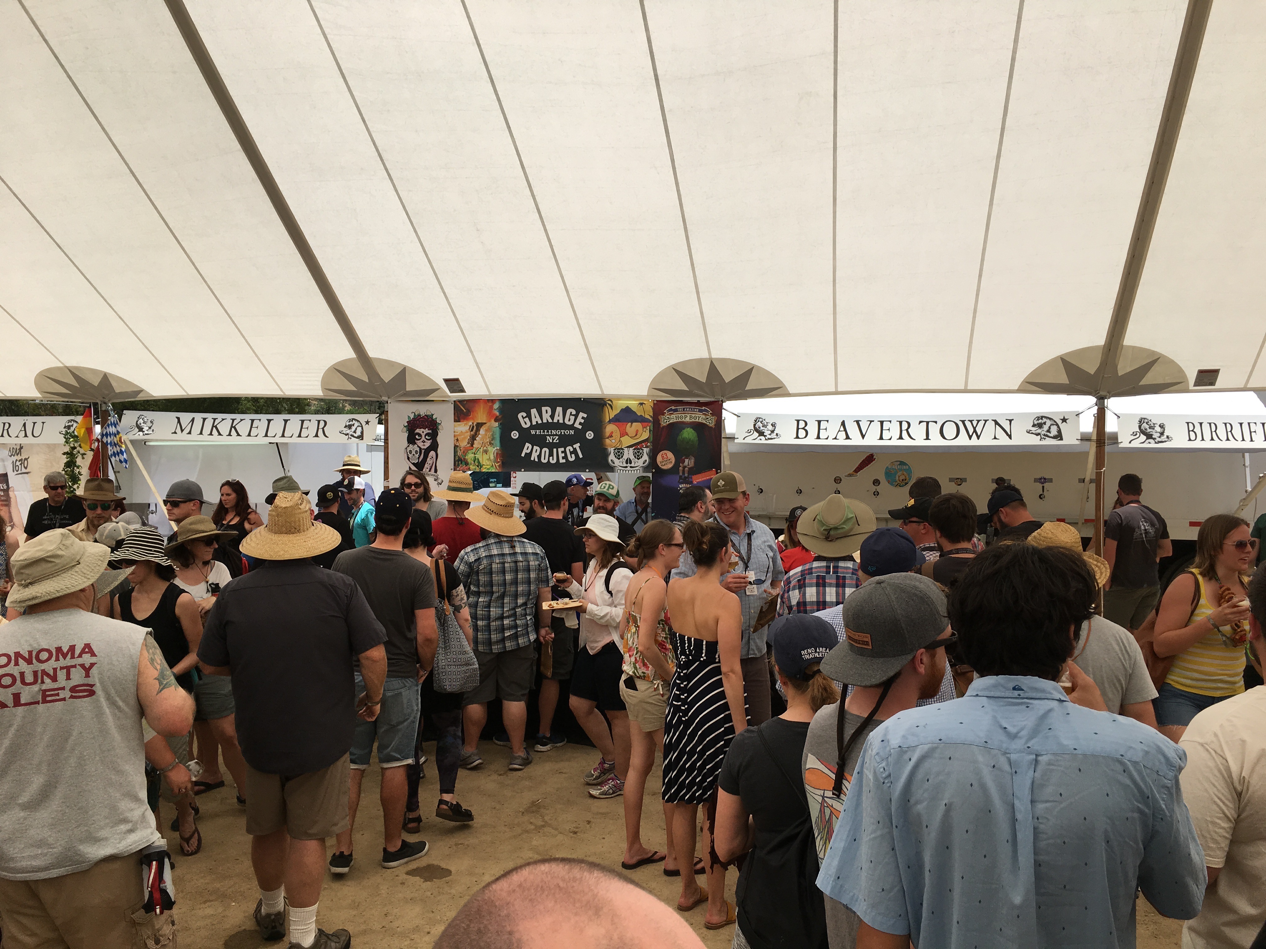 The line for Garage Project at the 2016 Firestone Walker Invitational Beer Fest goes on forever. Its Cherry Bomb was what kept this line continually long.