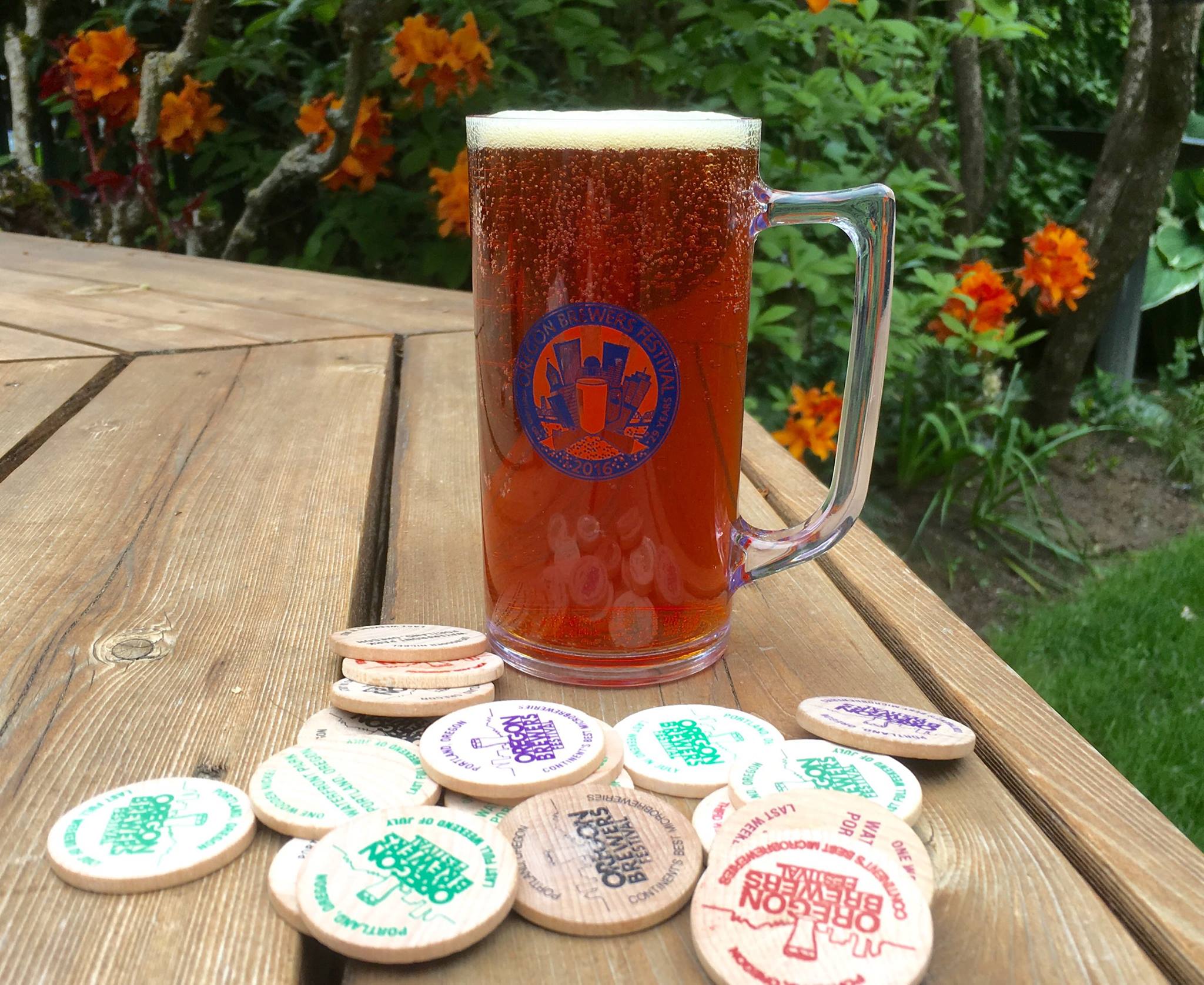 For 2016, the Oregon Brewers Festival will use a 12 oz. clear styrene plastic, free of BPA and phthalates mug. (image courtesy of the Oregon Brewers Festival)