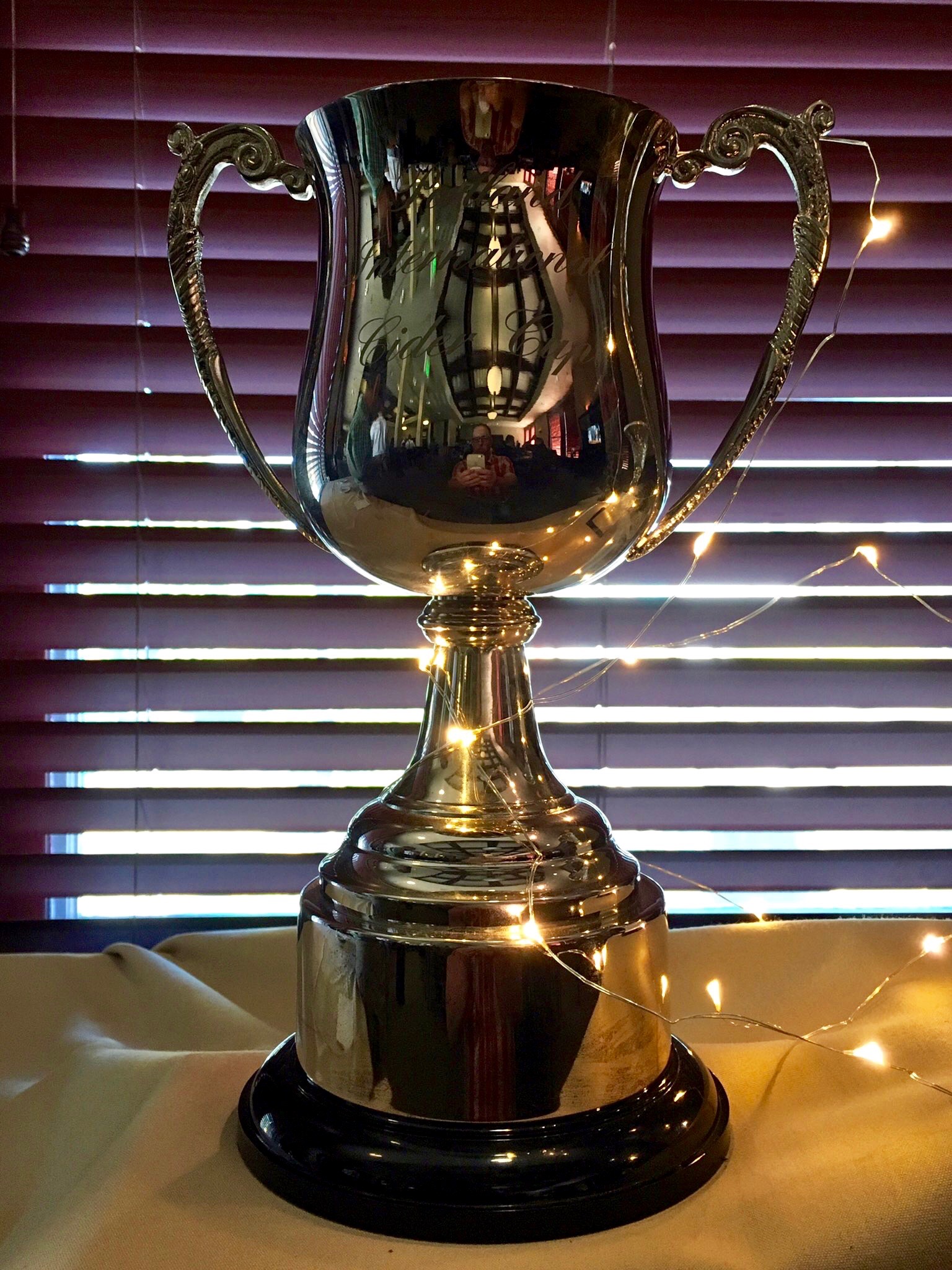 The Portland International Cider Cup on display during the PICC Awards Ceremony.