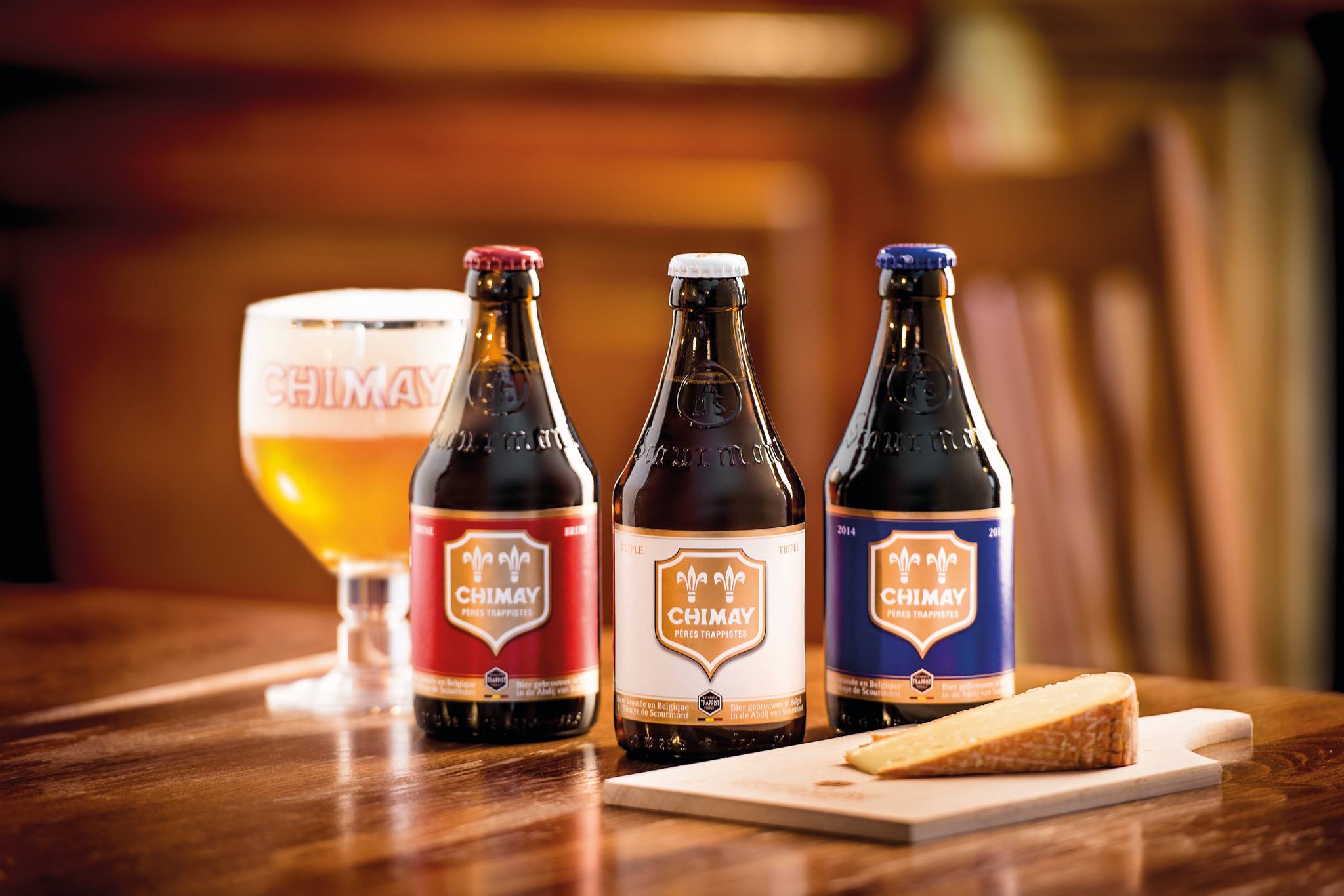 Three bottles of Chimay. (image courtesy of Chimay)