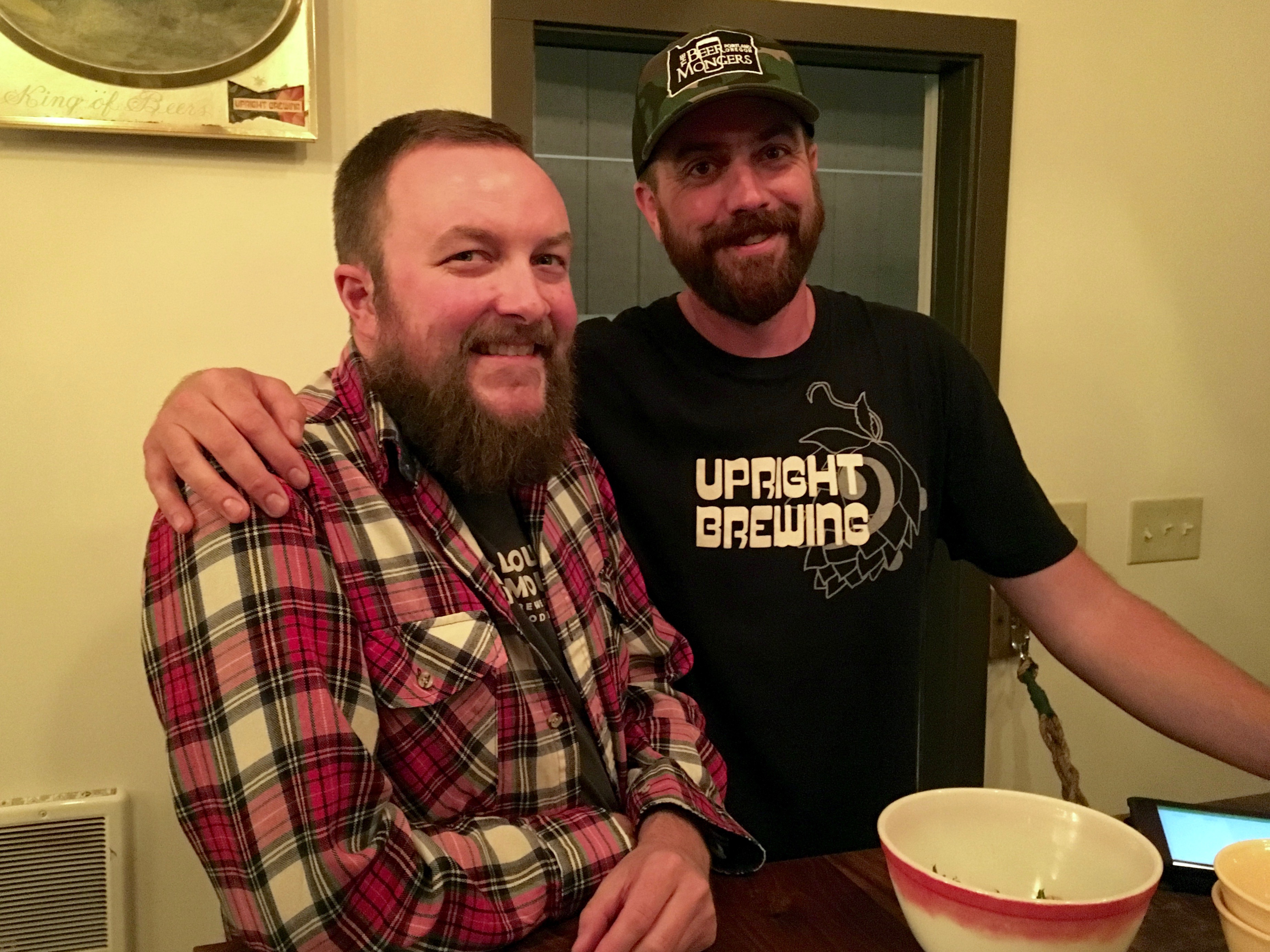 Two of our favorite beertenders, Tyler Vickers of Saraveza and Brian Koch.