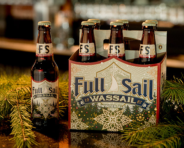 Full Sail Wassail Winter Ale is now on retail shelves. (photo courtesy of Full Sail Brewing)