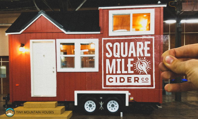 Square Mile Cider Tiny House that will be raffled. (image courtesy of Square Mile Cider/CBA)