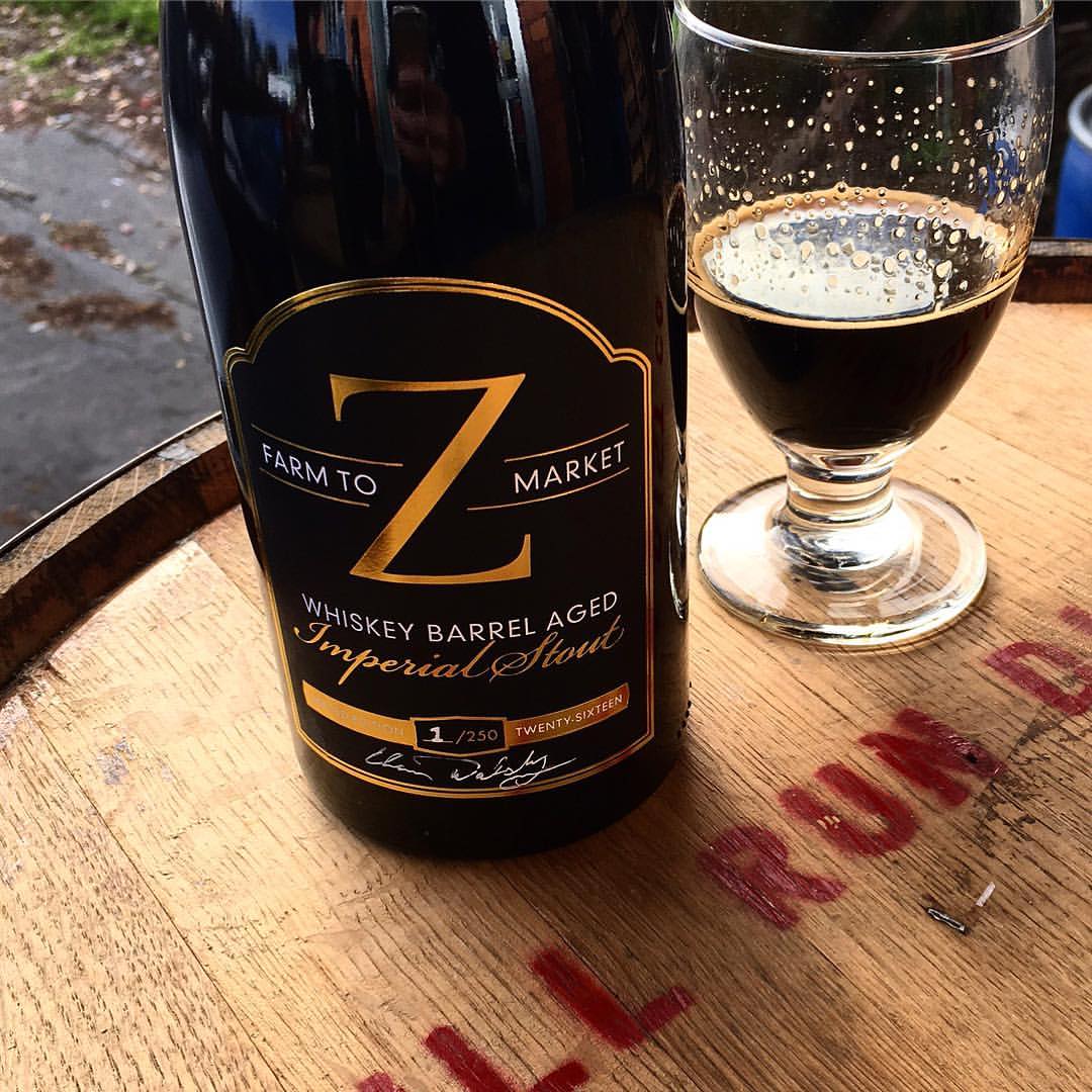 Zupan’s Markets and Coalition Brewing Farm-To-Market Whiskey Barrel Aged Imperial Stout. (photo courtesy of Zupan's Markets)
