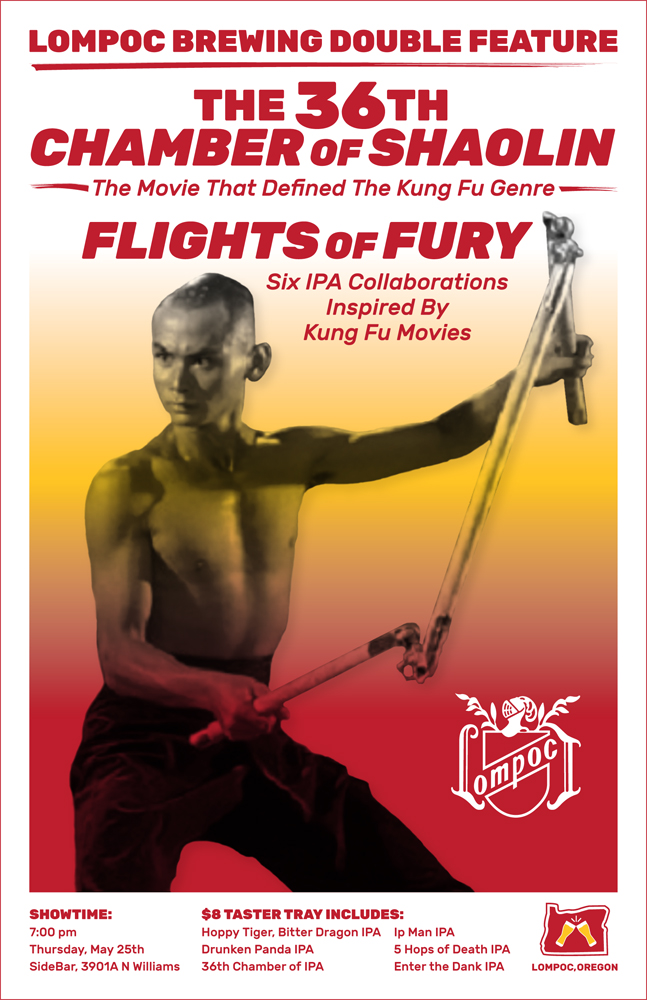 Flights of Furry From Lompoc Brewing Brings Together Kung Fu Themed