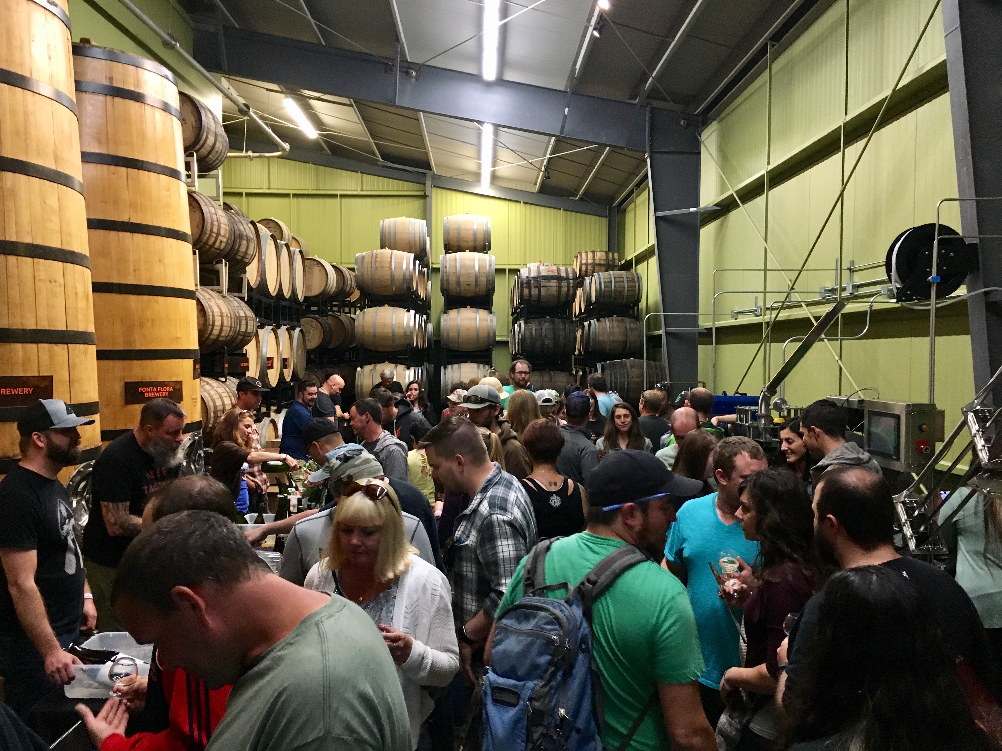 A festive crowd at The Culmination Festival held at Anchorage Brewing.
