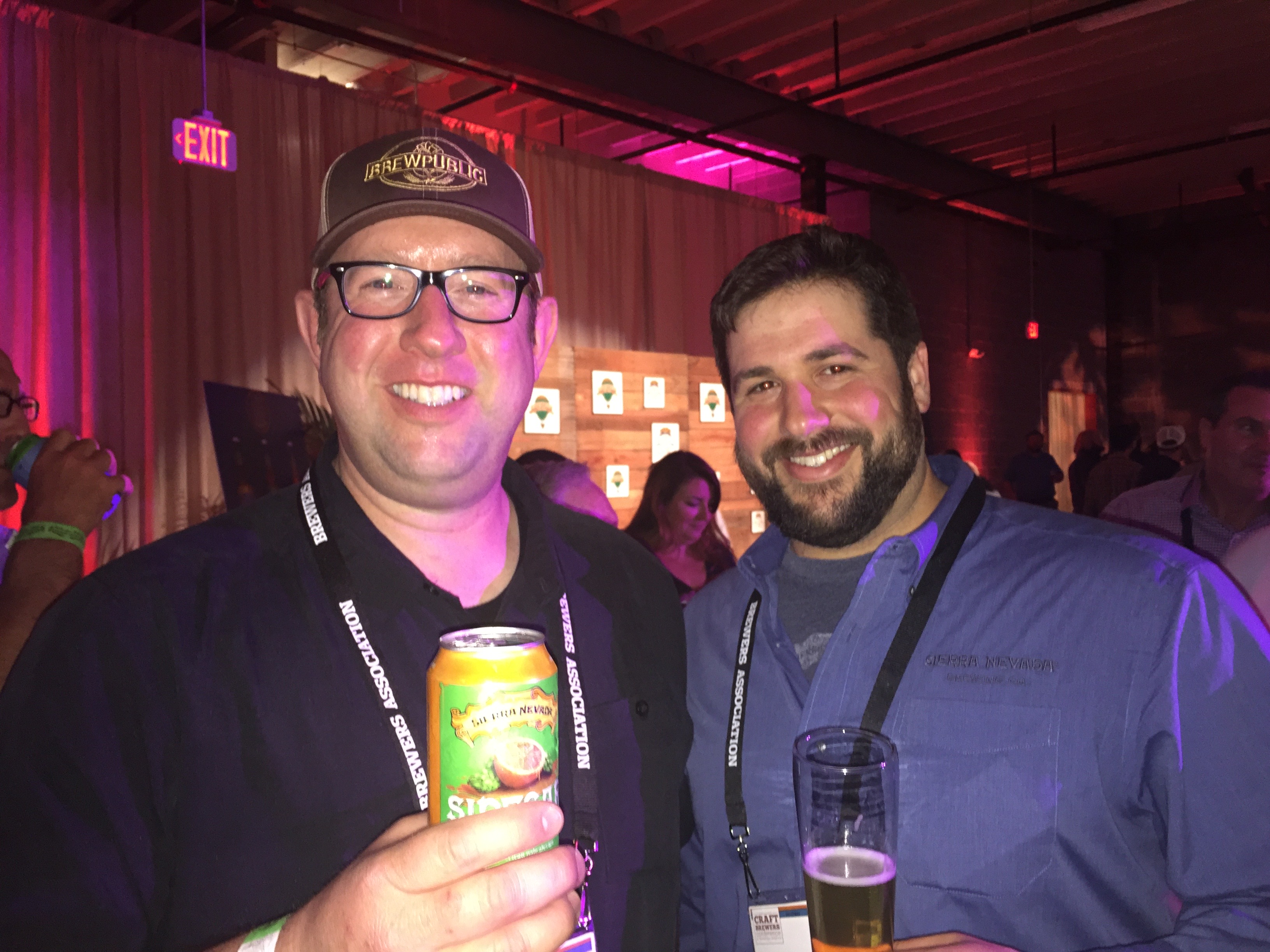DJ Paul and Harry Sanger at the Sierra Nevada Beer Camp Party during the 2017 Craft Brewers Conference.