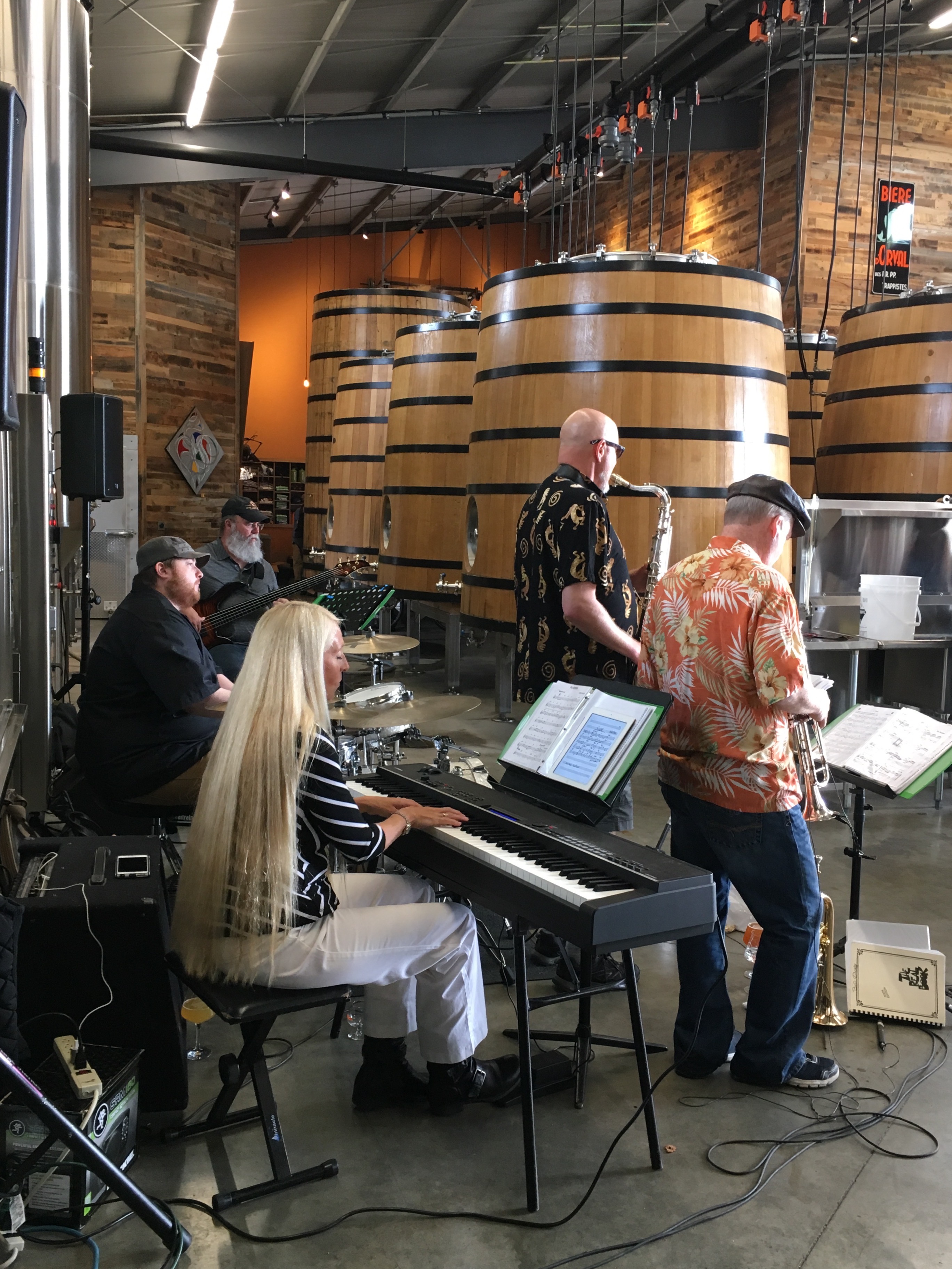 Live music during The Culmination Festival at Anchorage Brewing.