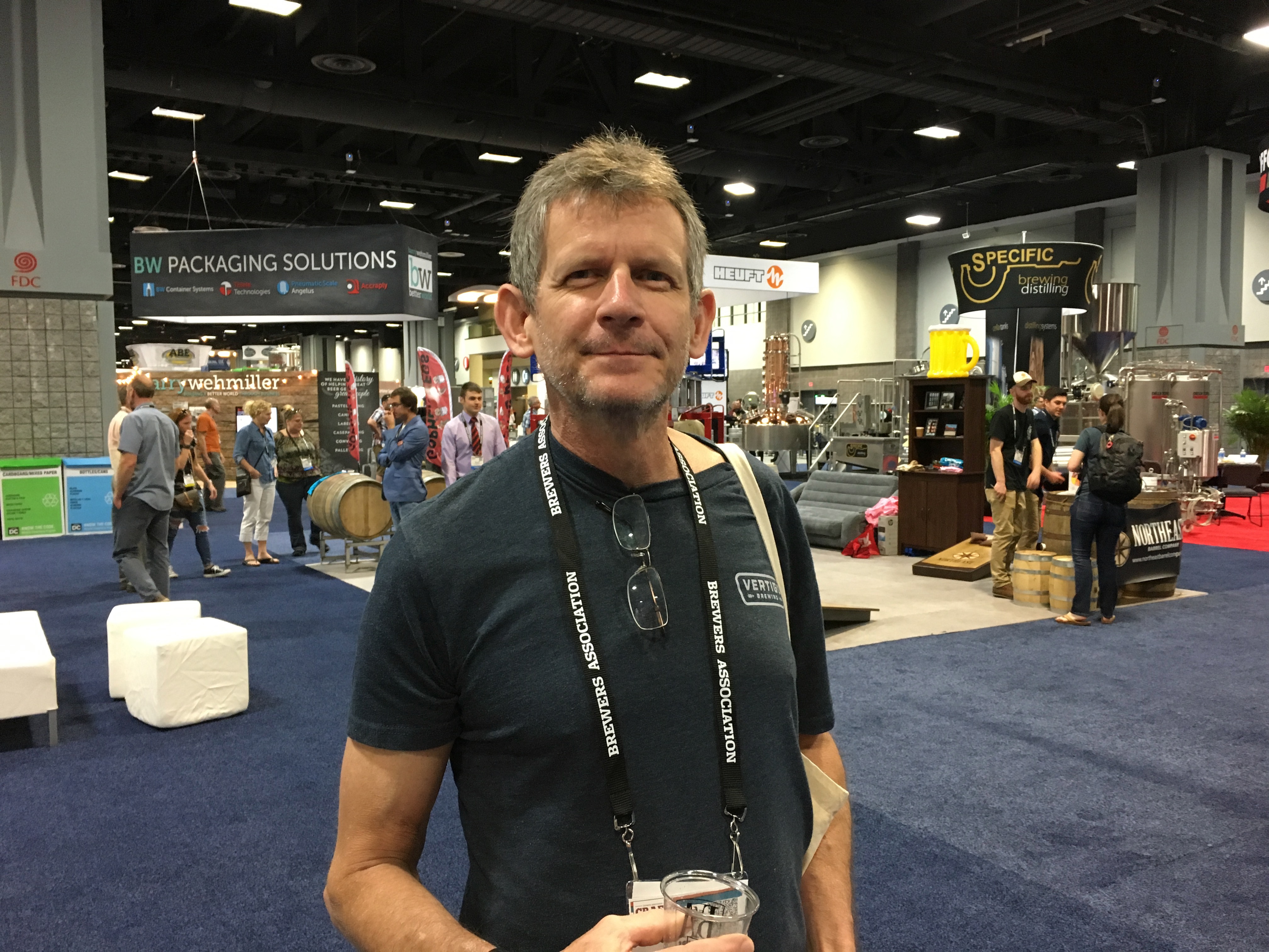 Mike Haines from Vertigo Brewing at the 2017 Craft Brewers Conference.