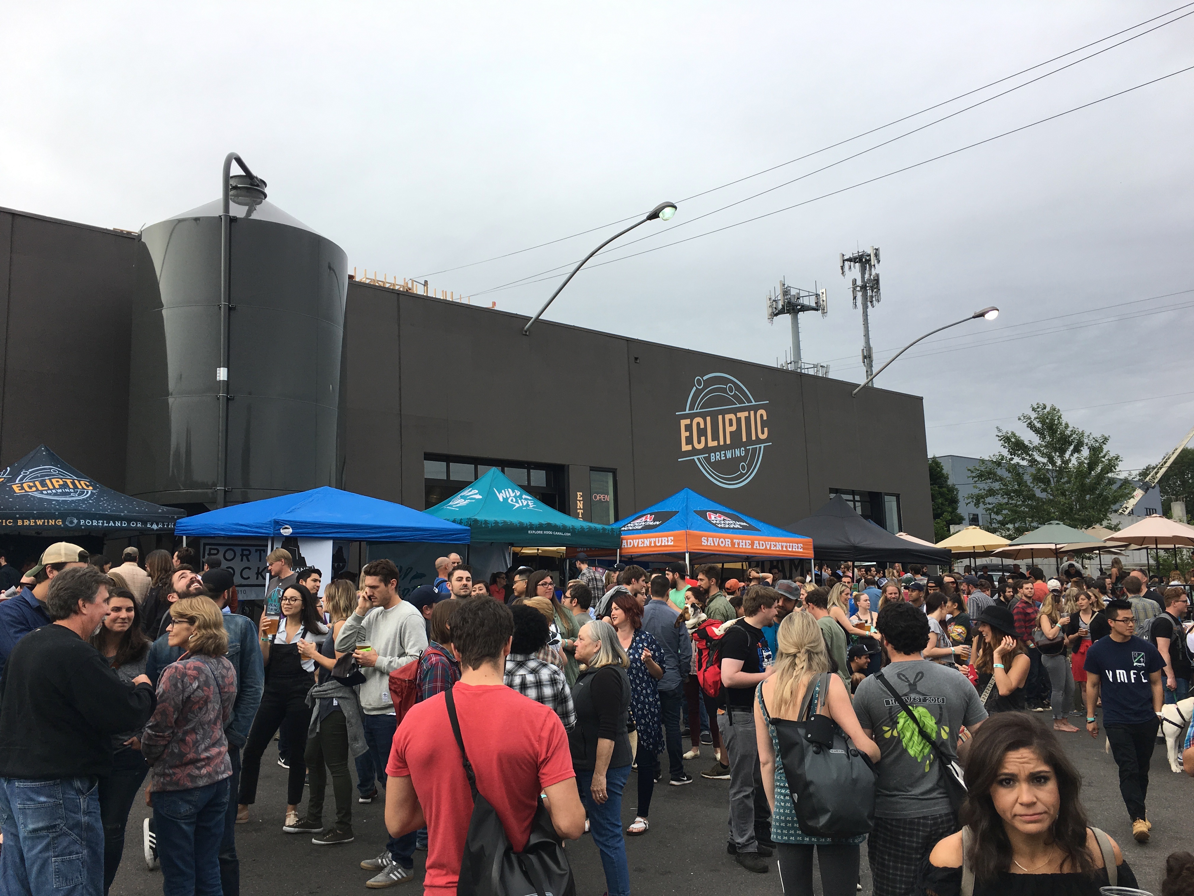 Solstice Block Party at Ecliptic Brewing brought out a very large crowd.