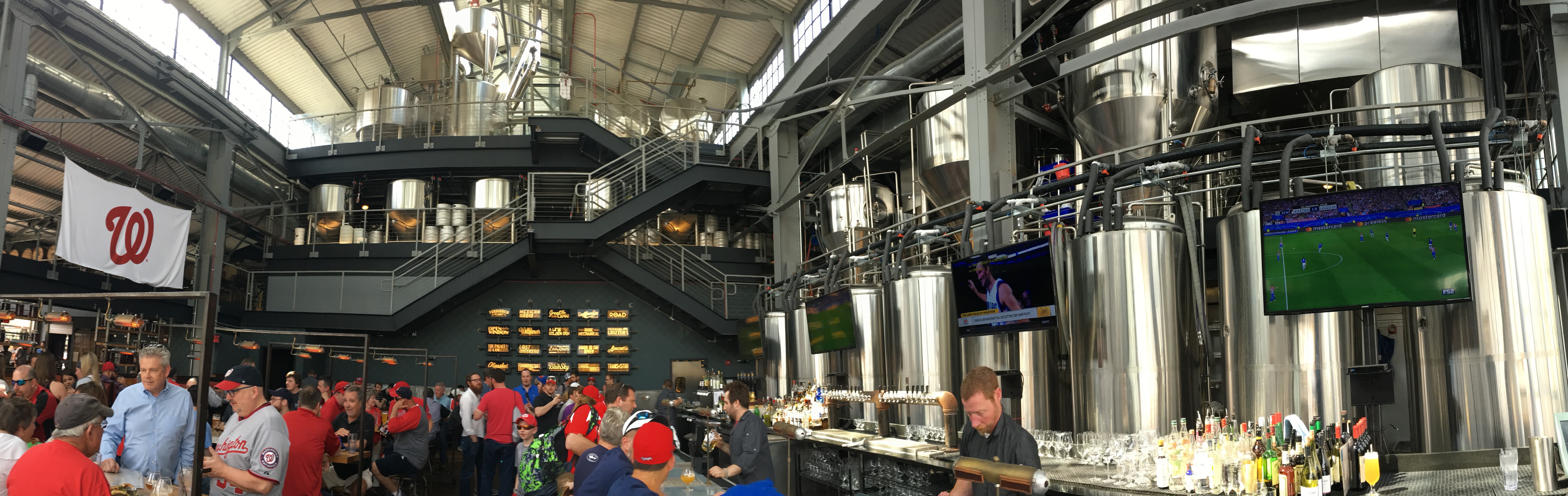 Visiting the Bluejacket Brewery in Washington D.C. during the 2017 Craft Brewers Conference prior to the Washington Nationals game.