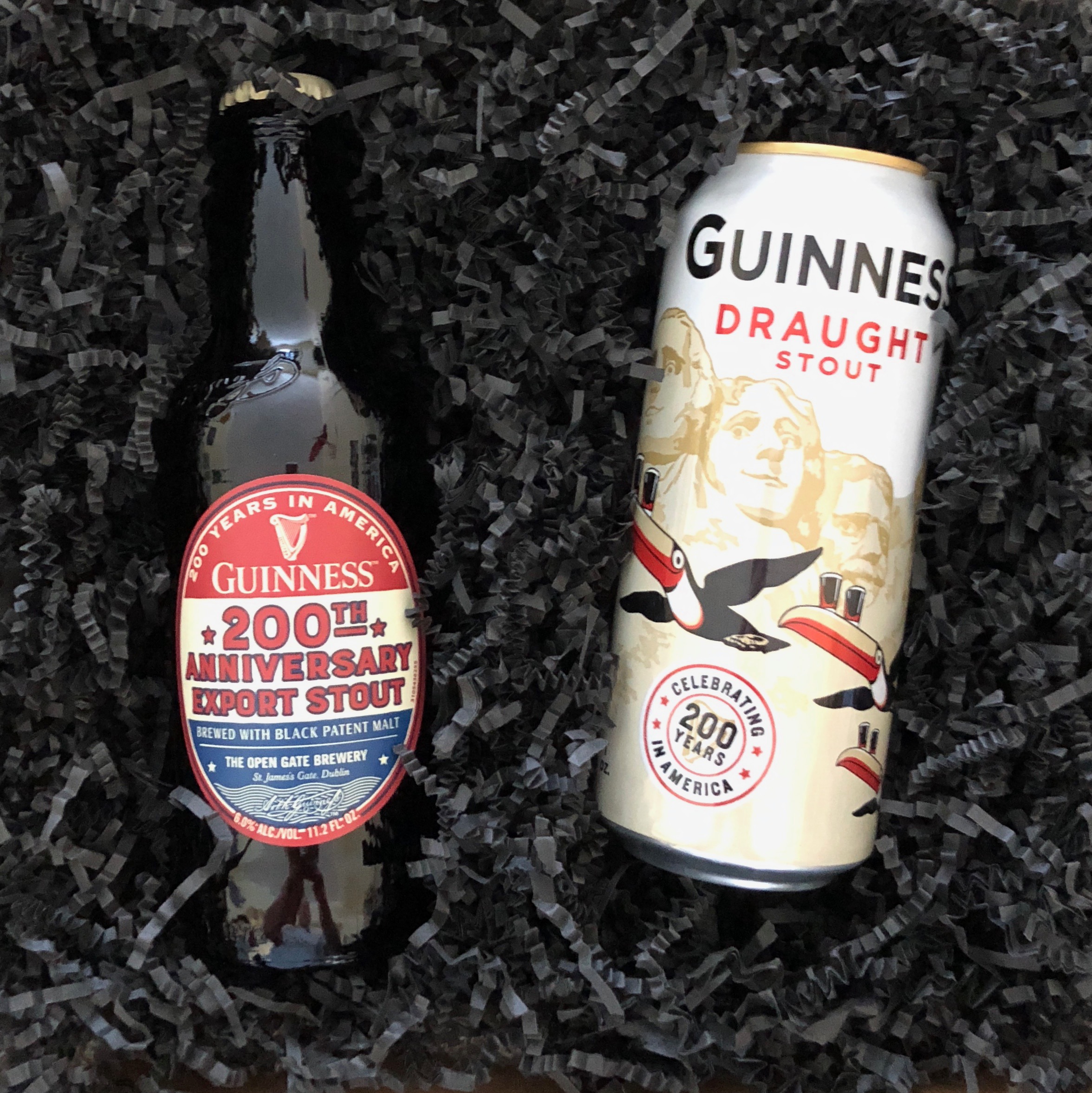 Guinness celebrated 200 years of exporting its beers to the United States. We enjoyed this 200th Anniversary Export Stout.