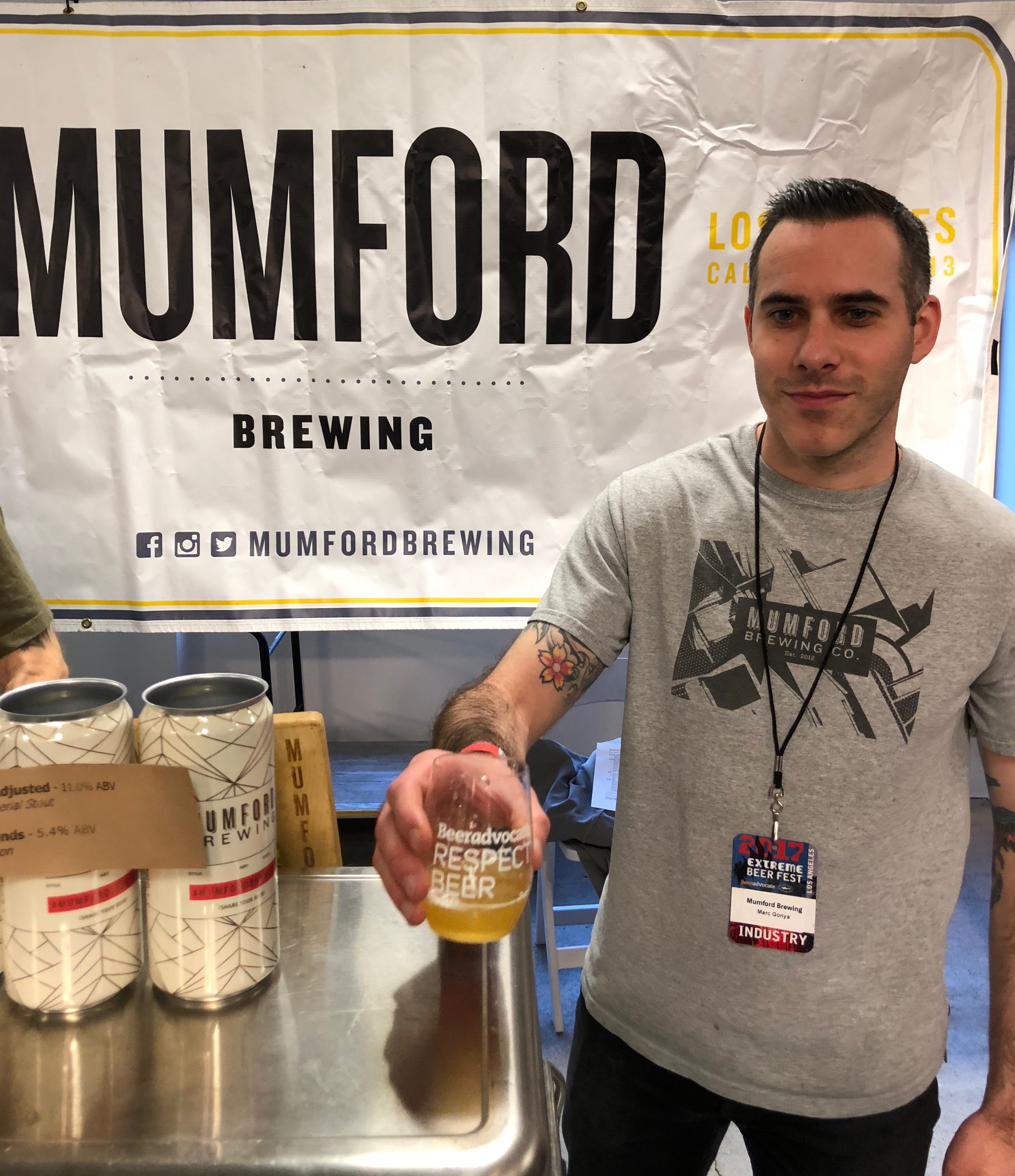Mumford Brewing at BeerAdvocate Extreme Beer Fest in Los Angeles.
