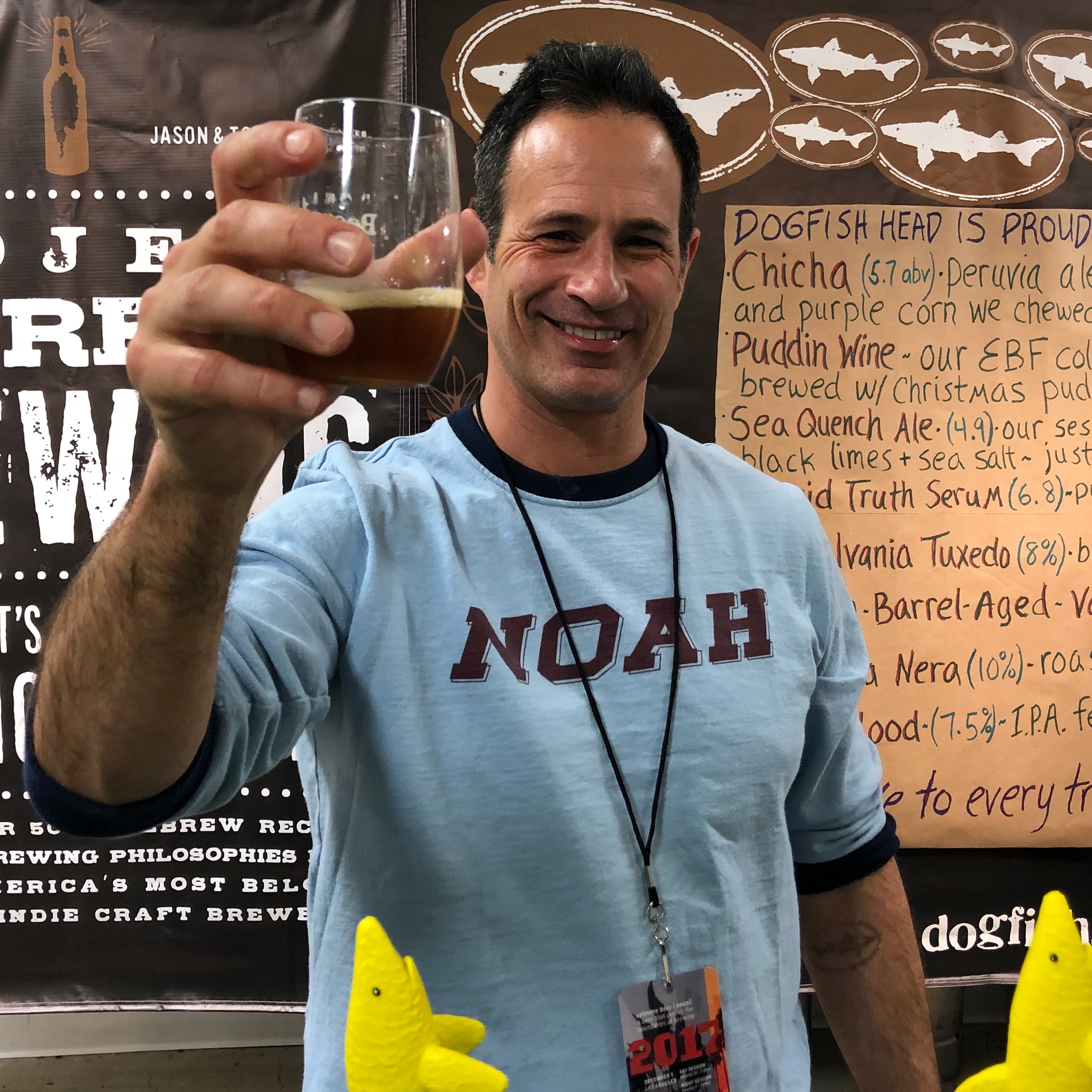 Sam Calagione from Dogfish Head at BeerAdvocate Extreme Beer Fest in Los Angeles.