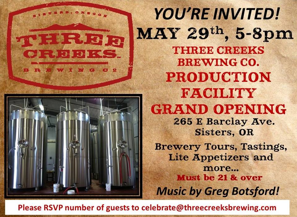 Three Creeks Production Brewery Grand Opening – BREWPUBLIC.com