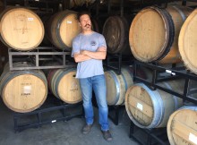 Paul Arney of The Ale Apothecary and its barrels