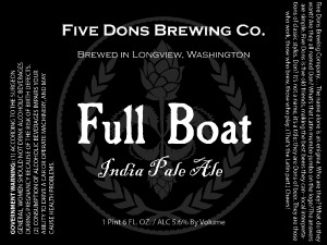 Five Dons Brewing Full Boat IPA