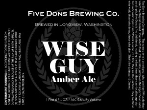 Five Dons Brewing Wise Guy Amber