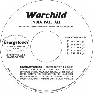 Georgetown Warchild India Pale Ale