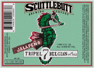 Scuttlebutt Brewing Co. Jalepeño Tripel 7 Belgian Style Ale