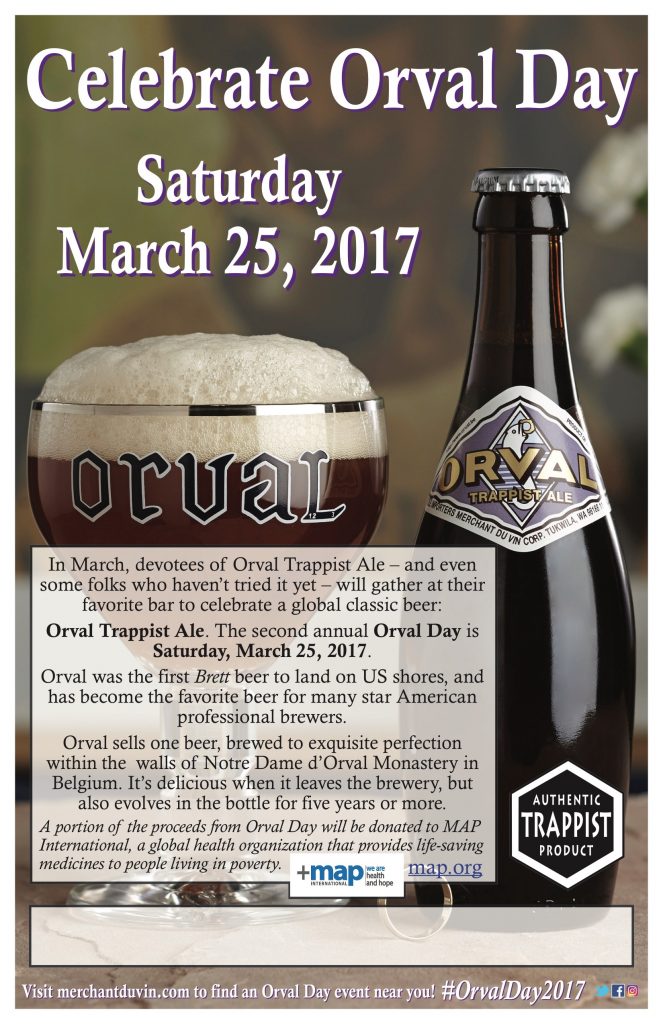 Orval Day 2017 Returns On Saturday, March 25th