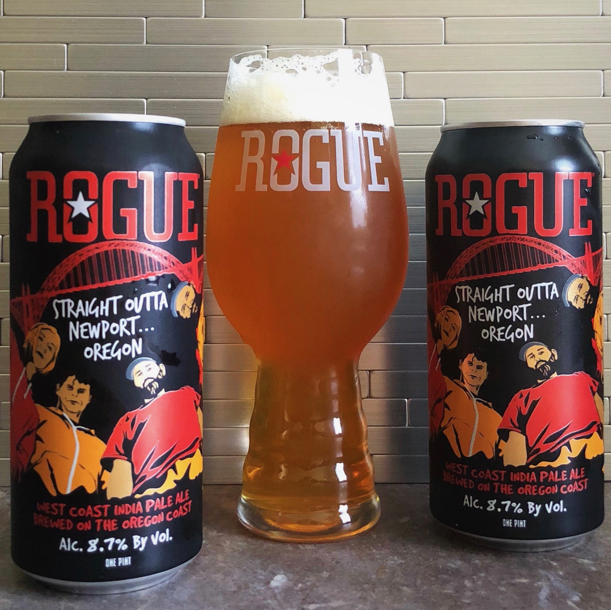 Rogue Ales releases Straight Outta Newport...Oregon in 16 ounce Tall Boy cans.