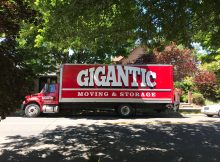 The new fleet of trucks for Gigantic Brewing & Moving. (photo by Kerry Finsand)