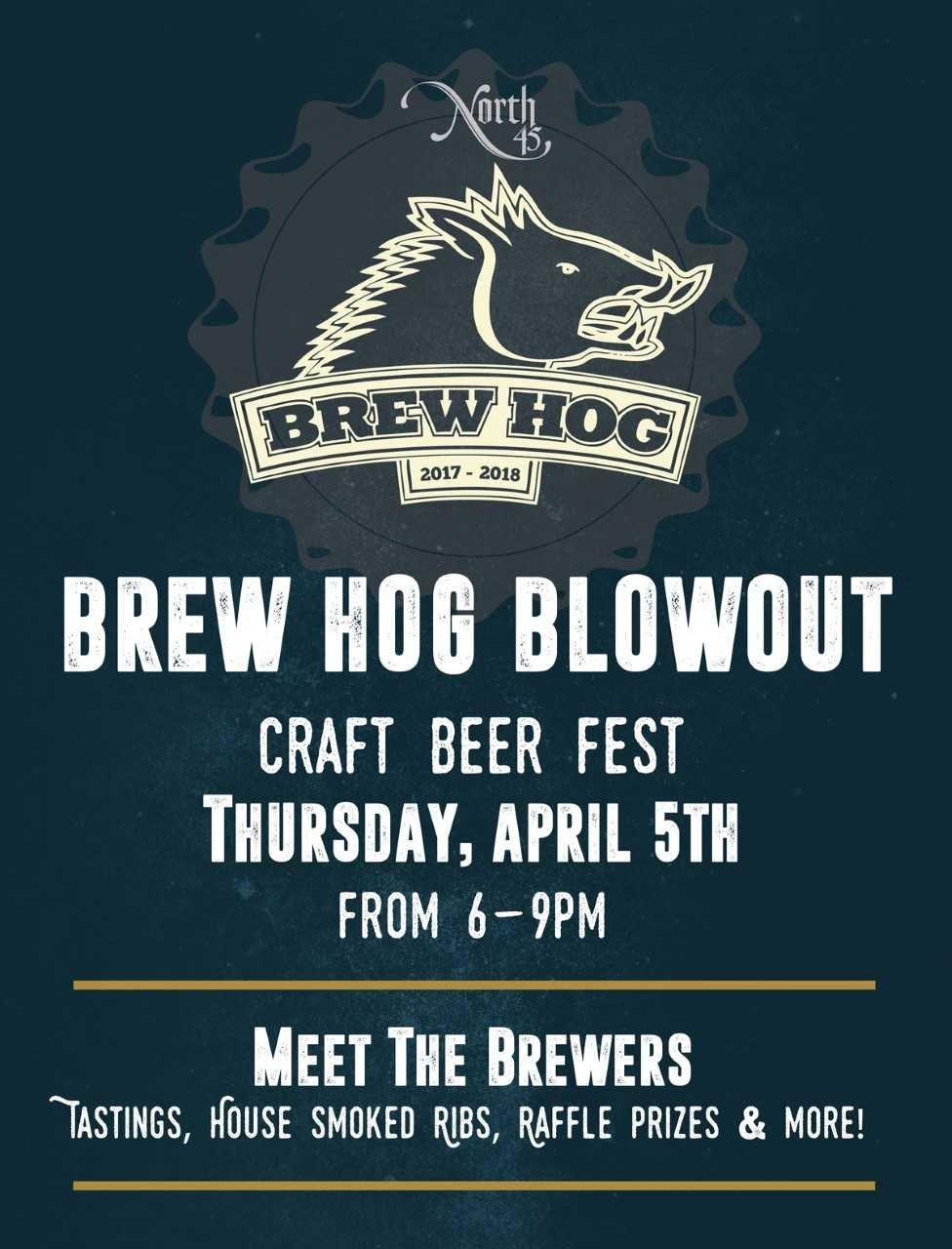 North 45 Hosts 2017-2018 Brew Hog Craft Beer Blowout