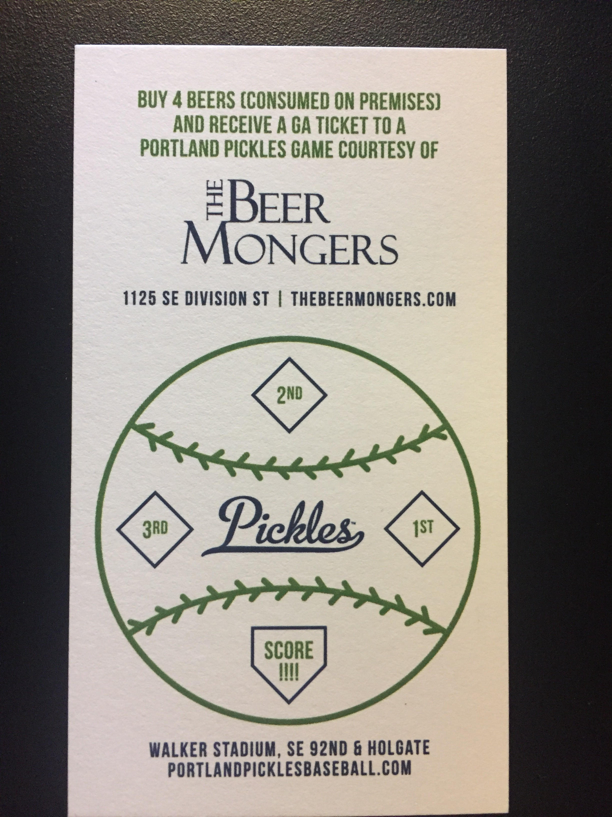 Earn Free Tickets To The Portland Pickles From The BeerMongers