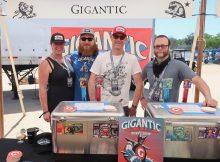 The Gigantic Brewing crew all set up at the 2018 Firestone Walker Invitational Beer Fest.