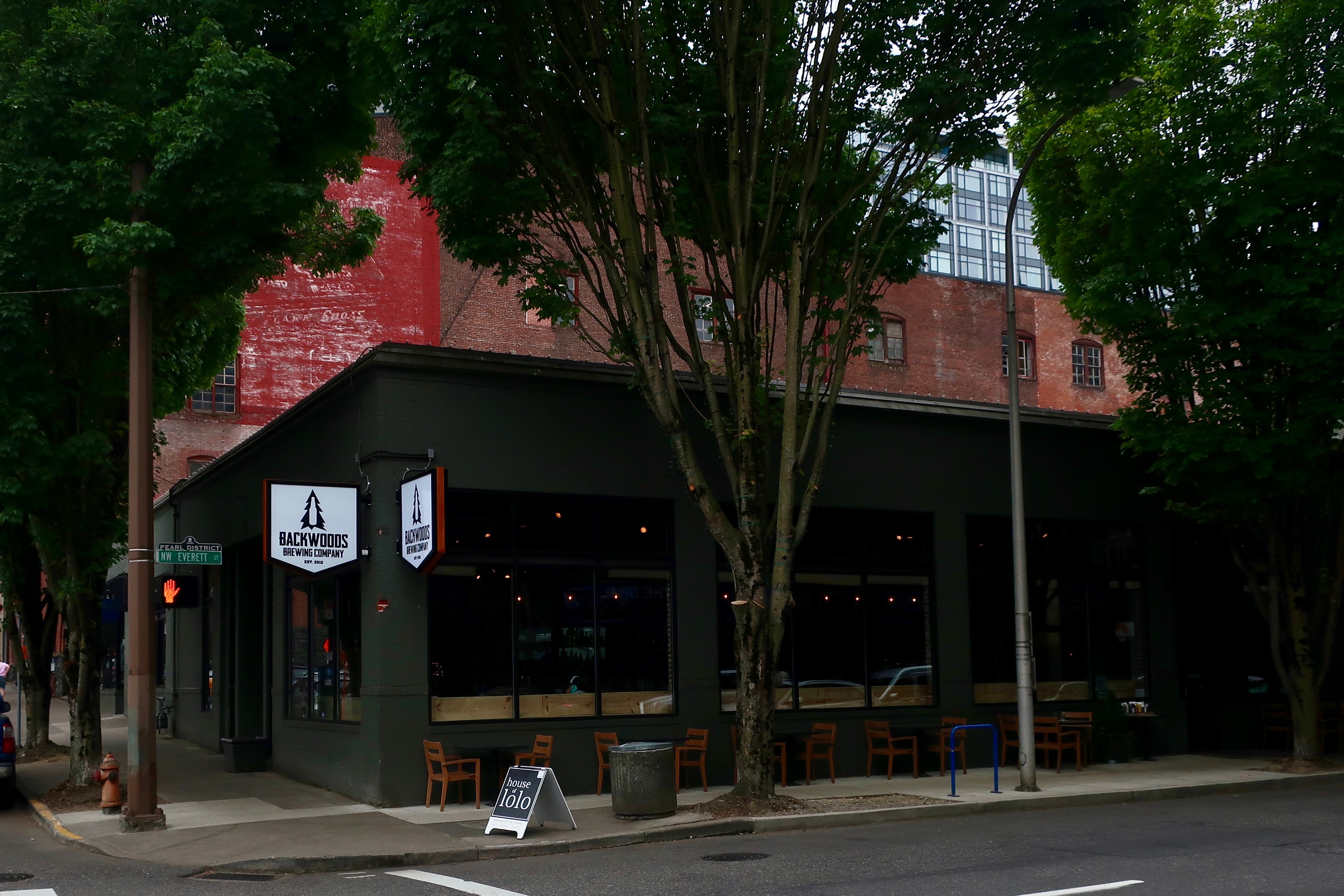 Backwoods In The Pearl is located at the corner of NW Everett and NW 11th Avenue in Portland's Pearl District.