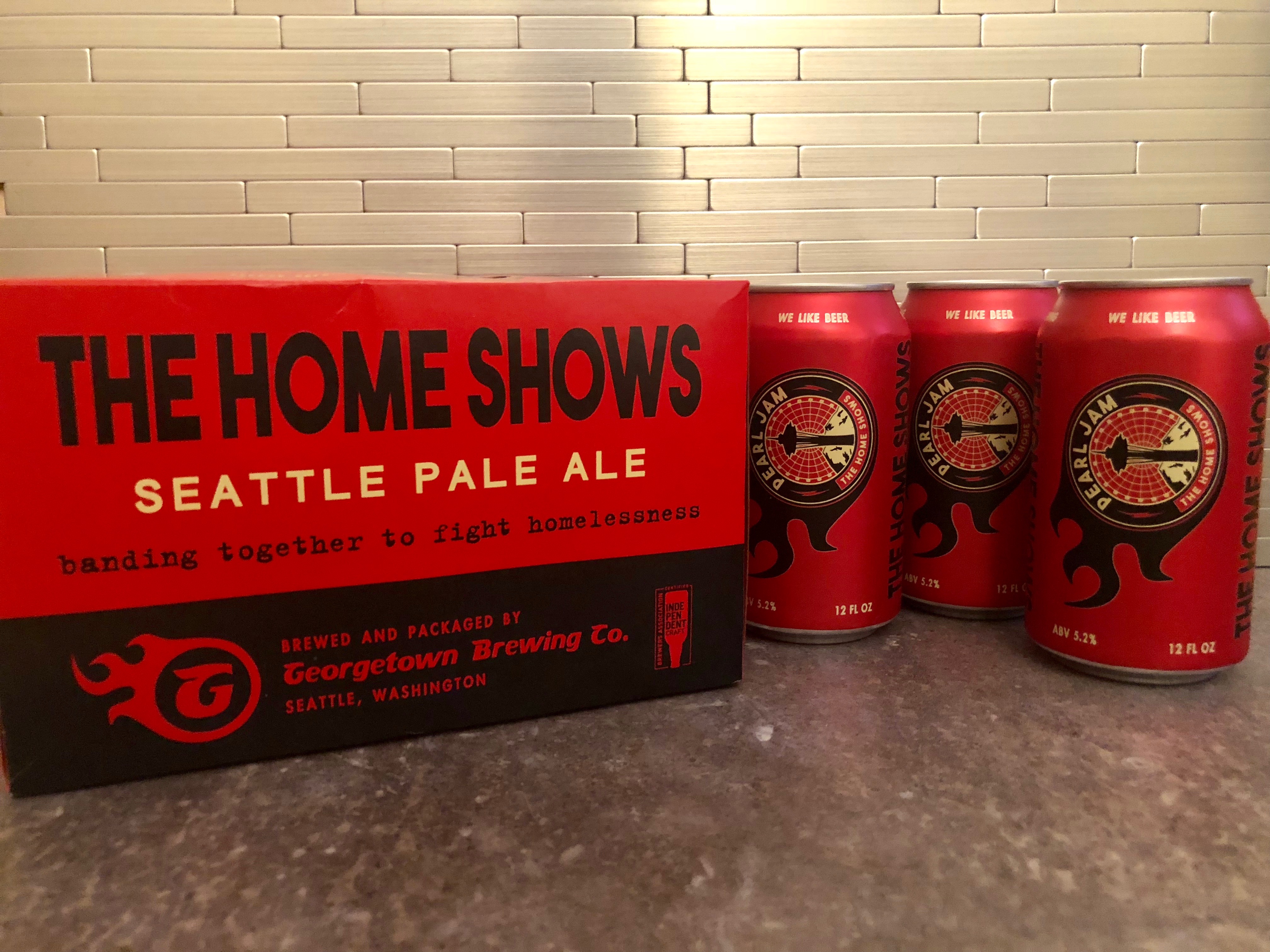 Georgetown Brewing The Home Shows Seattle Pale Ale brewed in conjunction with Pearl Jam and its Vitalogy Foundation.