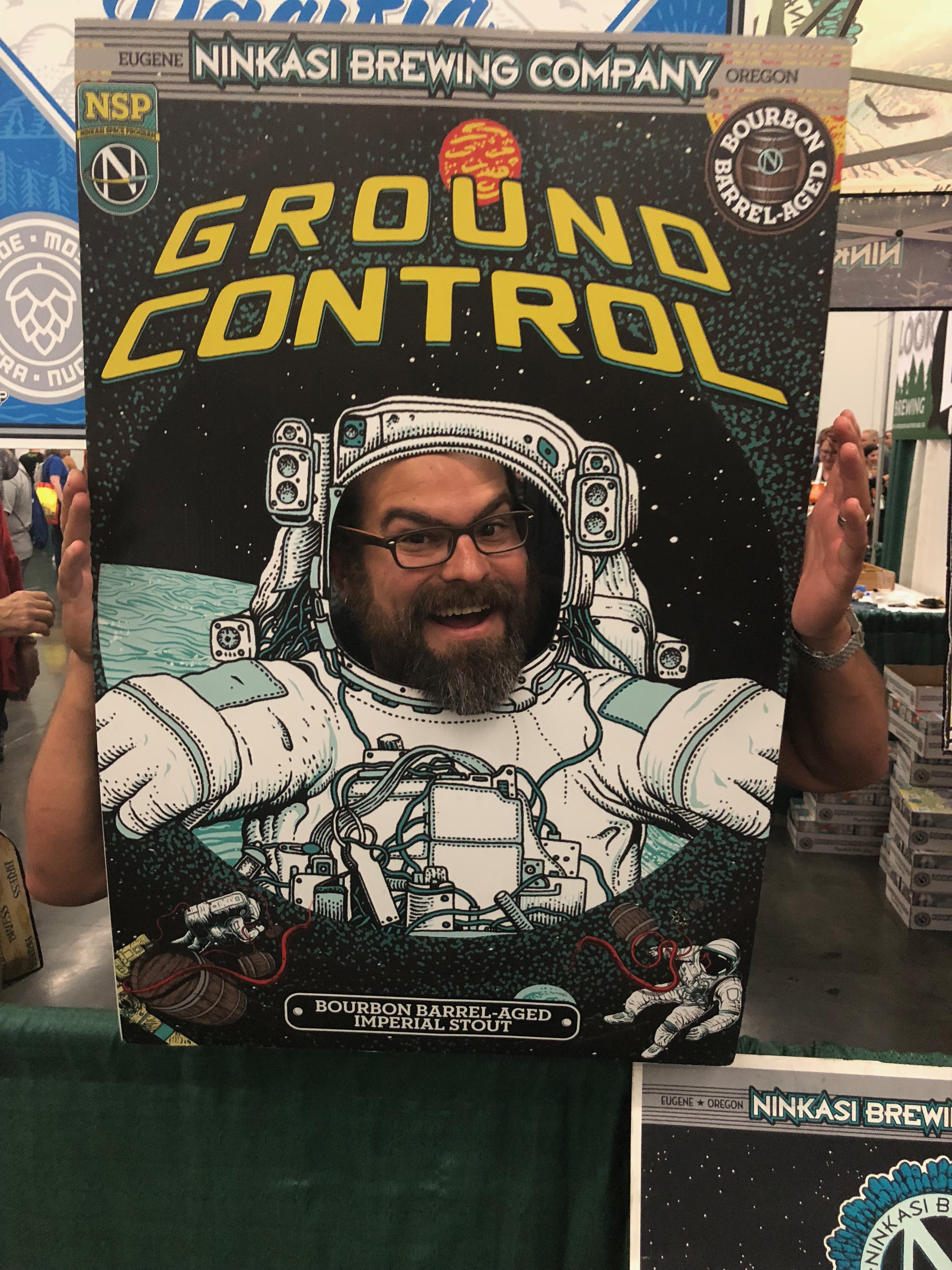 Jamie Rodriguez having some fun during the Homebrew Con 2018 Kickoff Party.