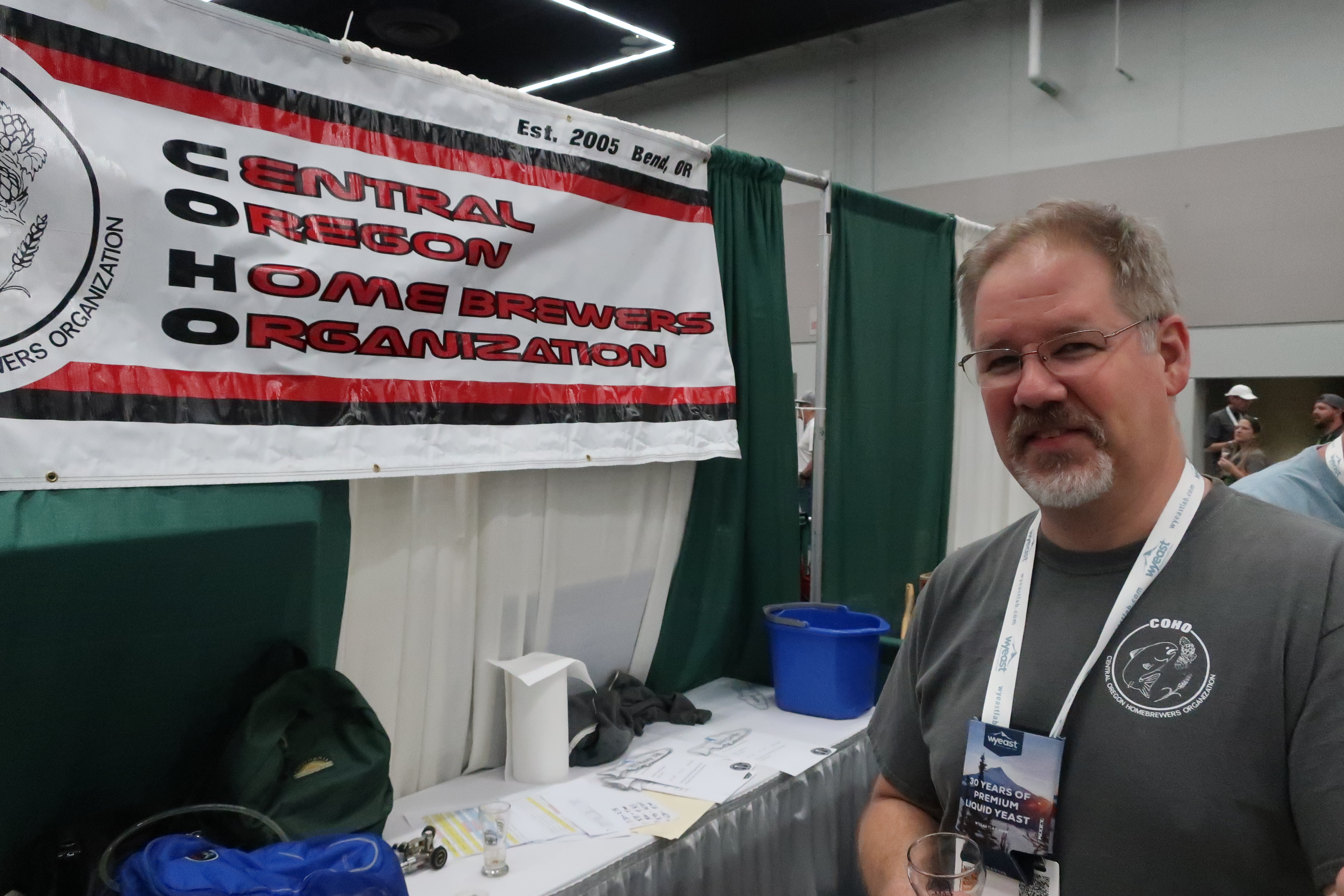 Jon Abernathy with the Central Oregon Homebrewers Organization during Club Night at Homebrew Con 2018.