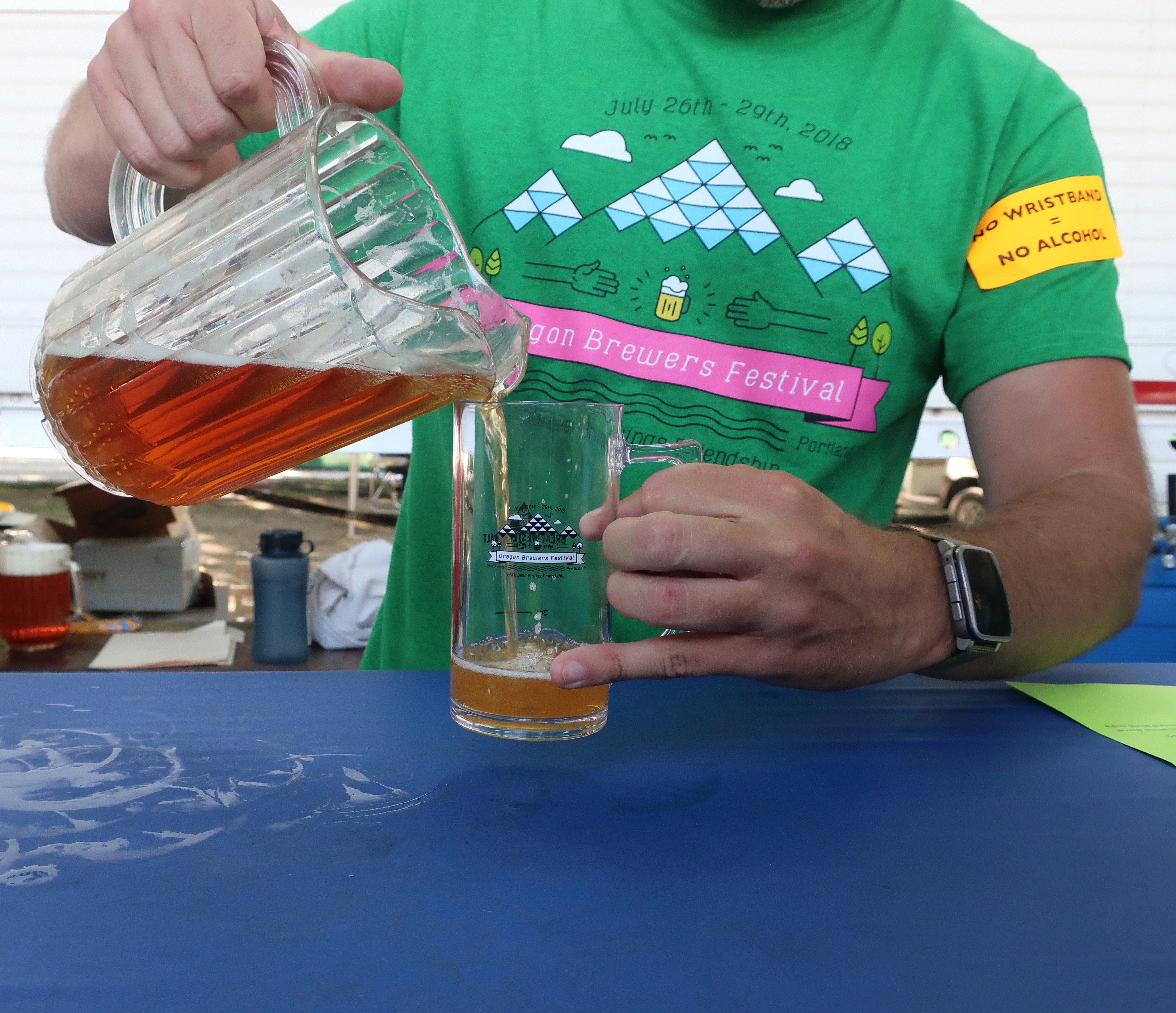 One of the 80 beers being poured at the 2018 Oregon Brewers Festival.