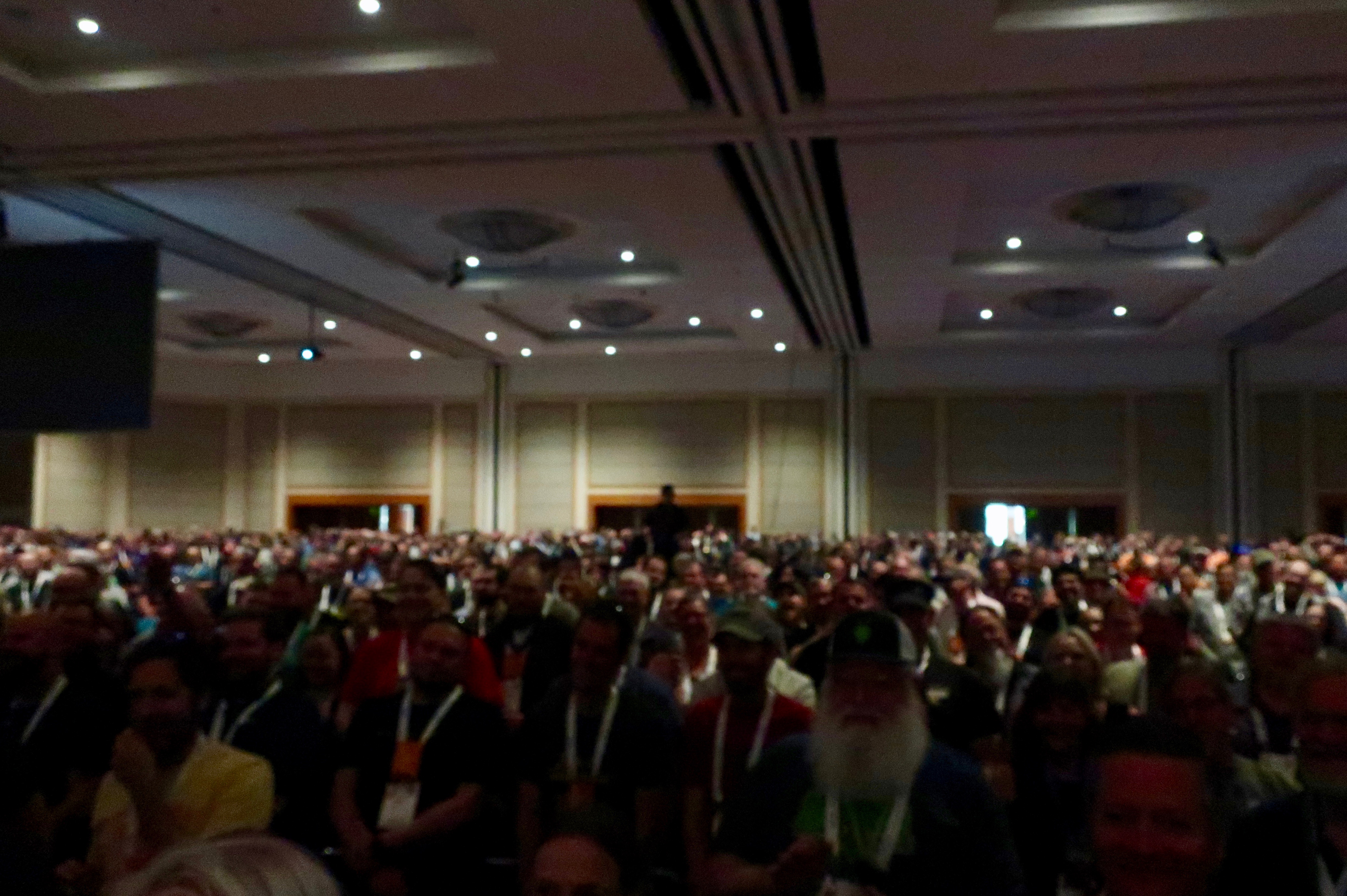 The crowd during the Keynote Address at Homebrew Con 2018.